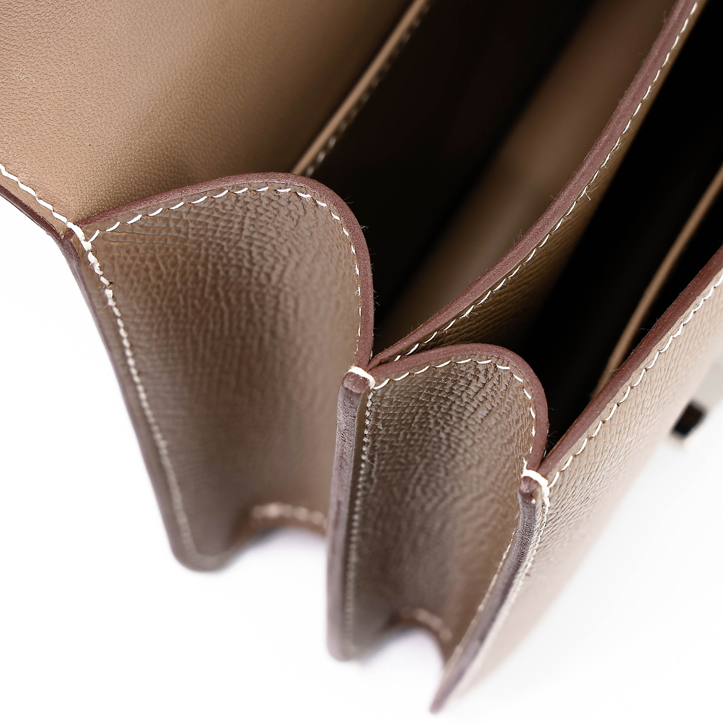 Hermès Constance Mini 19 Epsom (France) Etoupe (18) Palladium — view 4