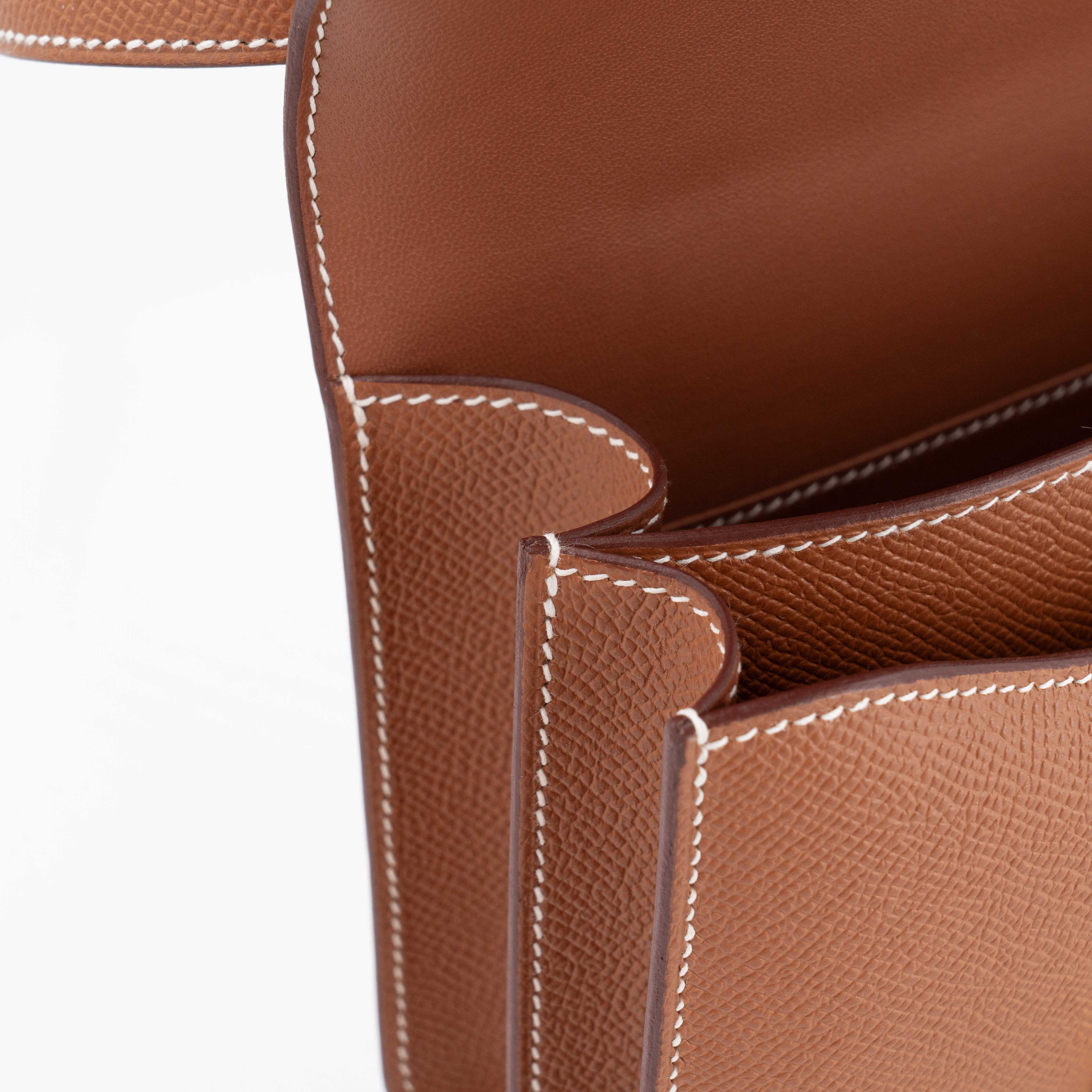 Hermès Constance Mini 19 Epsom (France) Gold (37) Gold — view 4