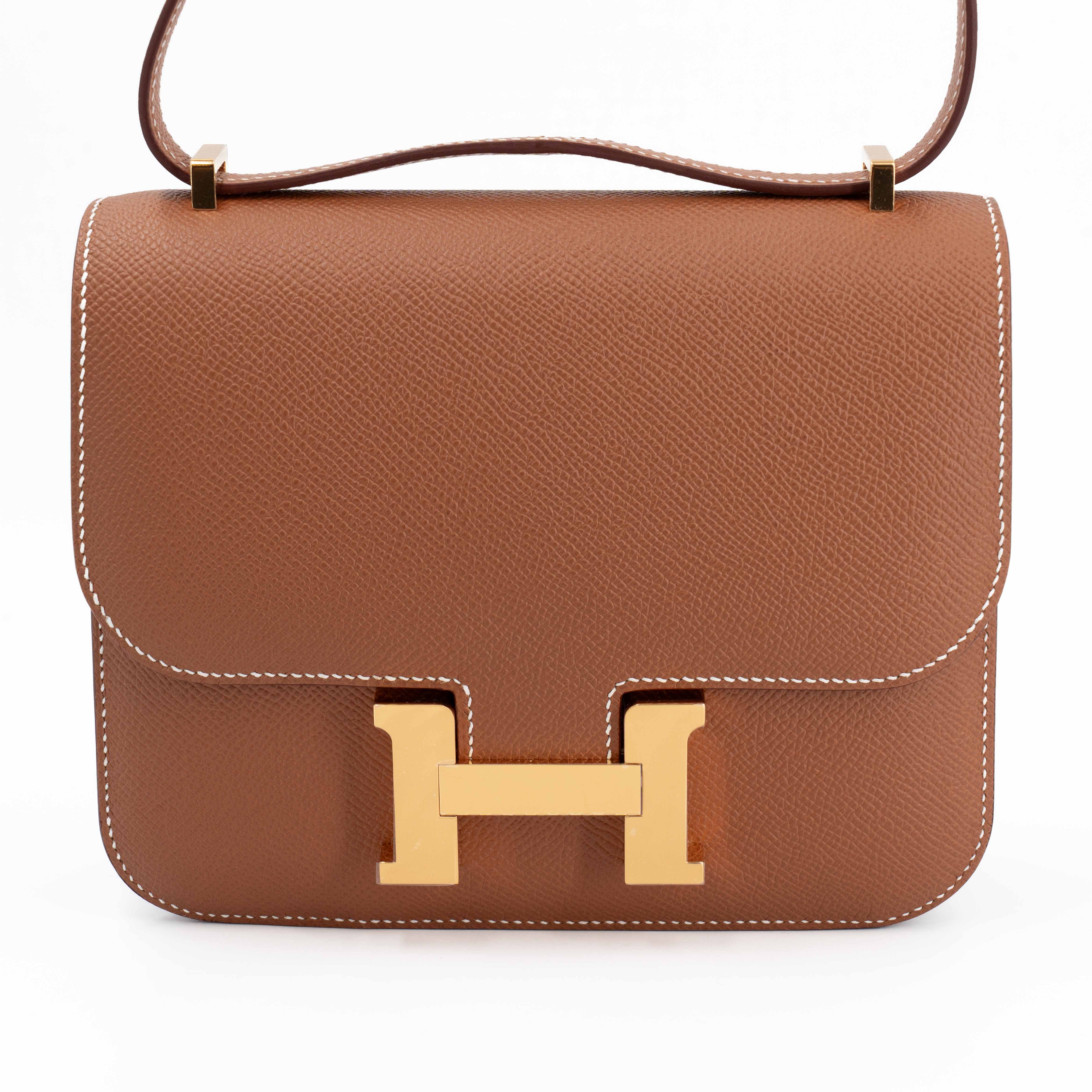 Hermès Constance Mini 19 Epsom (France) Gold (37) Gold