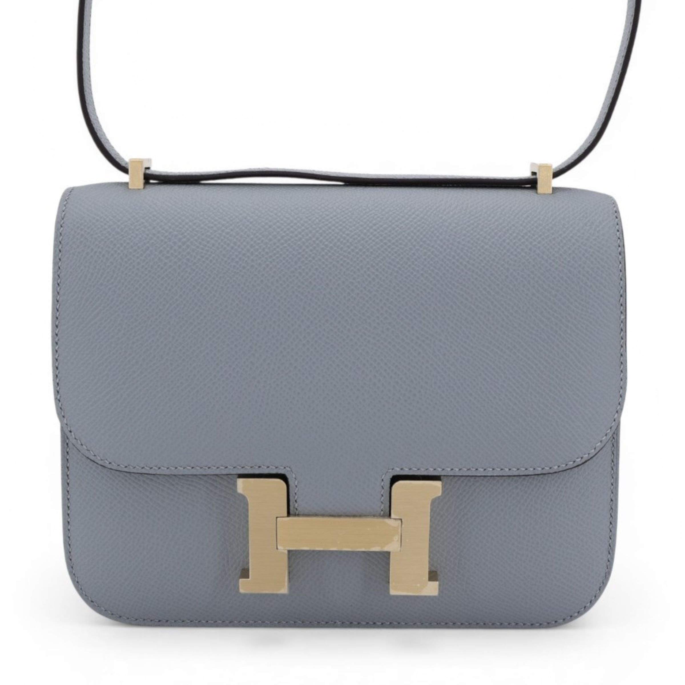 Hermès Constance Mini 19 Epsom (France) Gris Pantin (P0) Brushed Gold