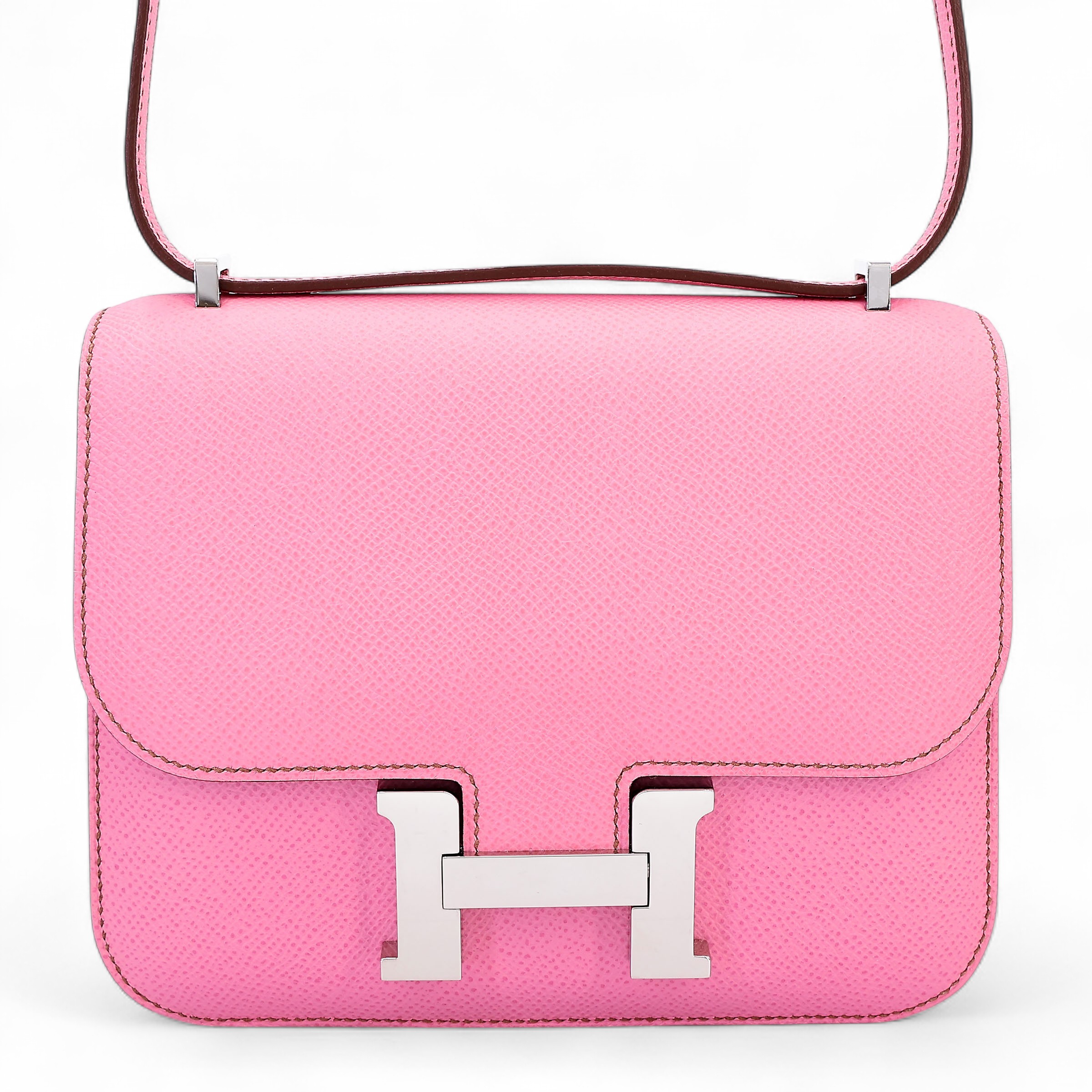 Hermès Constance Mini 19 Epsom (France) Pink (5P) Palladium