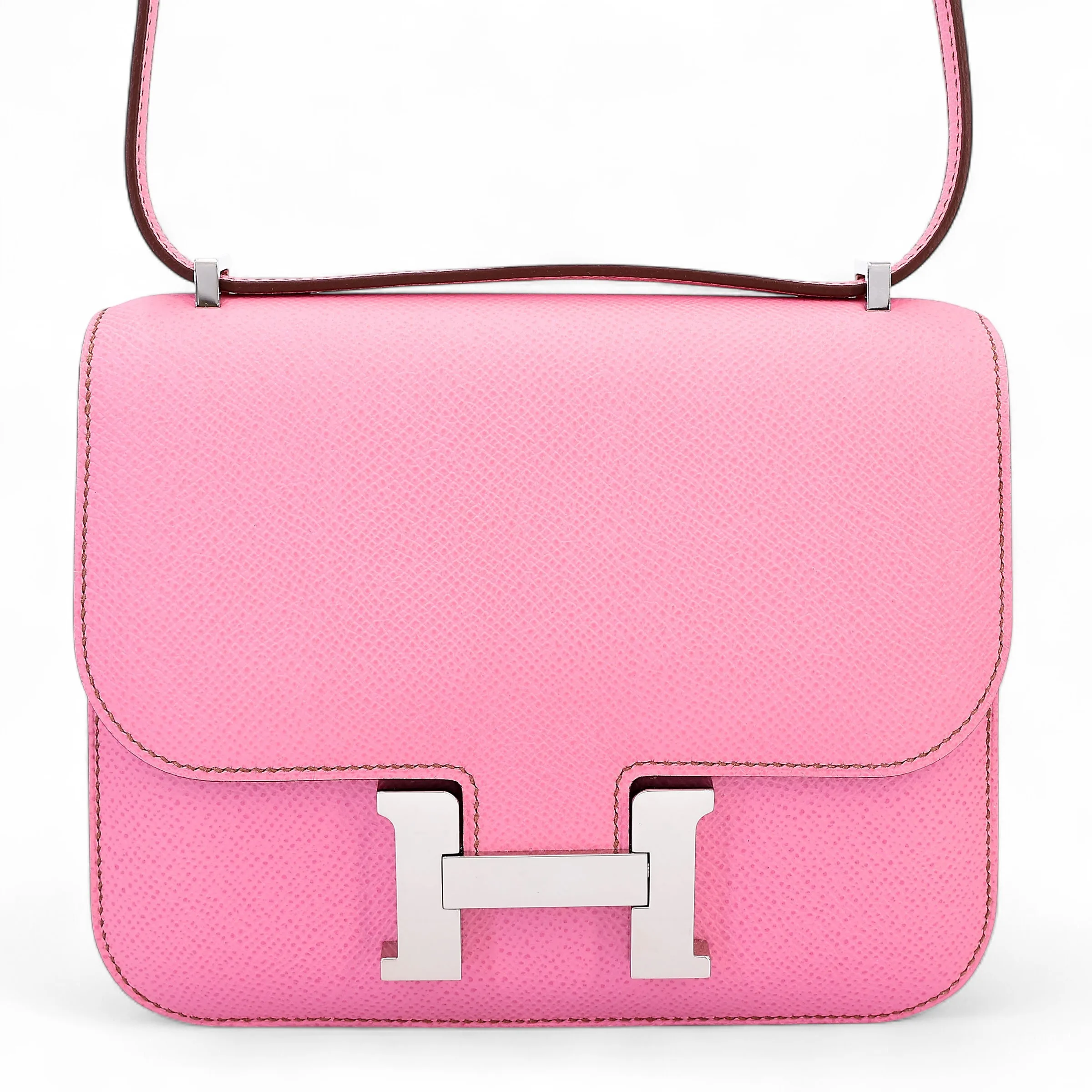 Hermès Constance Mini 19 Epsom (France) Pink (5P) Palladium
