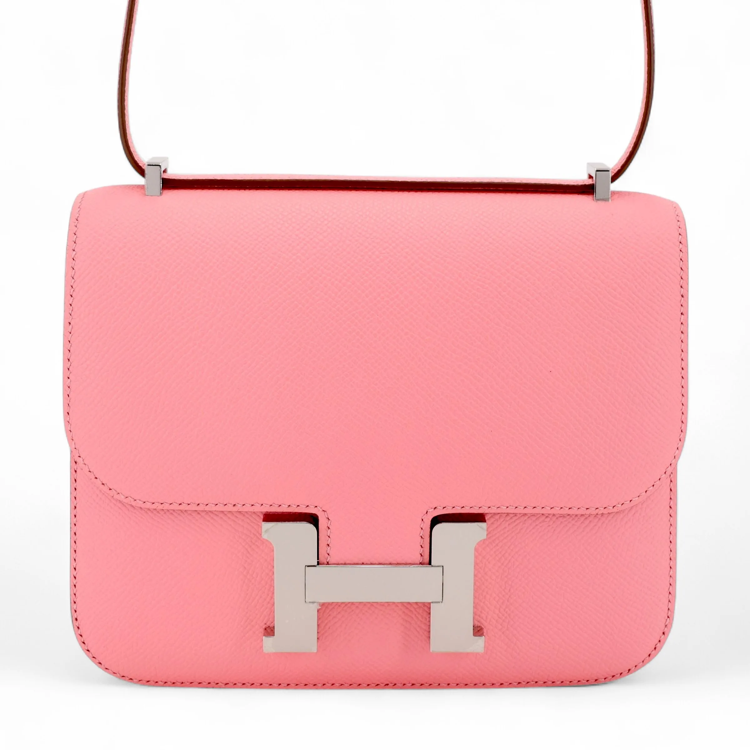 Hermès Constance Mini 19 Epsom (France) Rose Confetti (1Q) Palladium