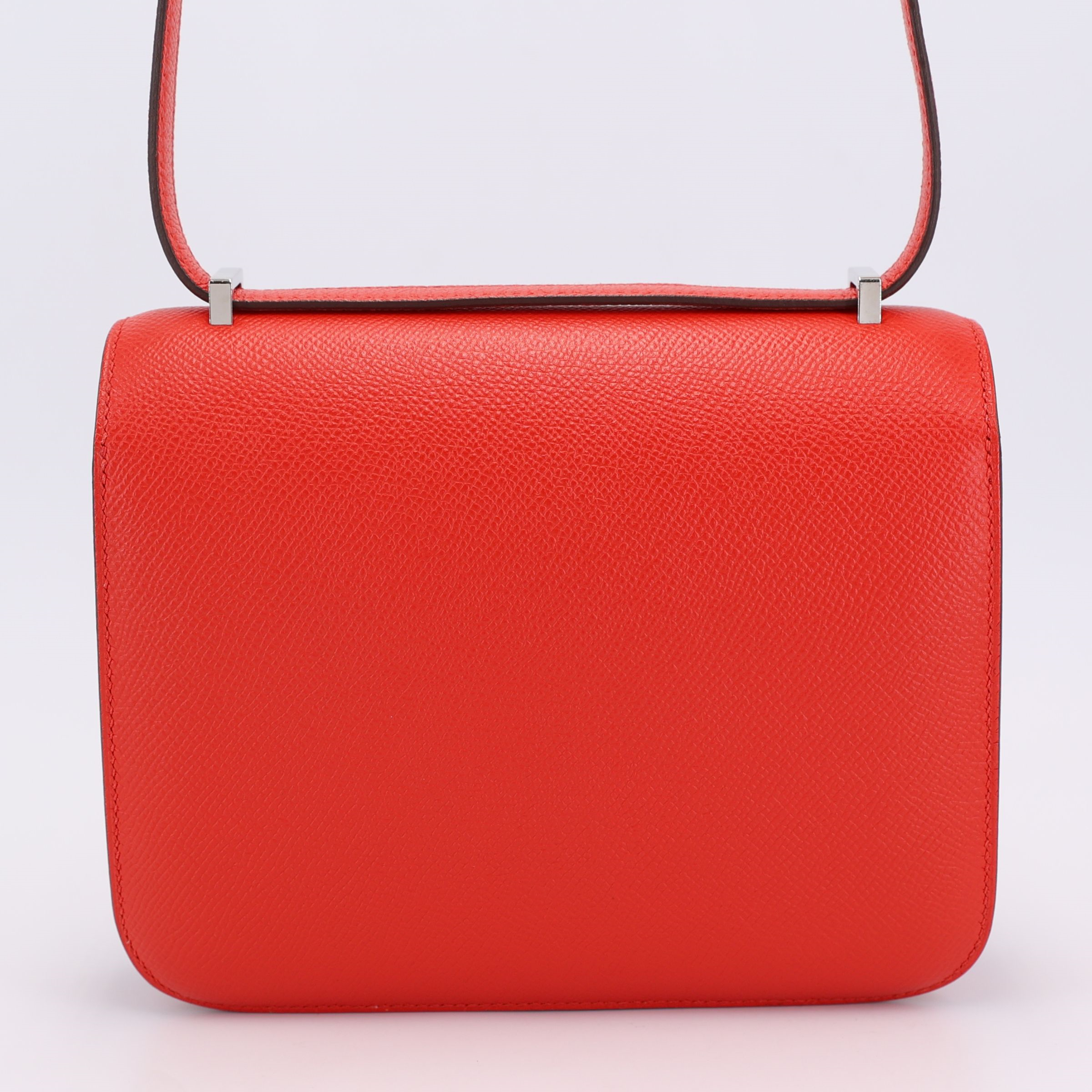 Hermès Constance Mini 19 Epsom (France) Rouge de Coeur (S3) Palladium — view 2