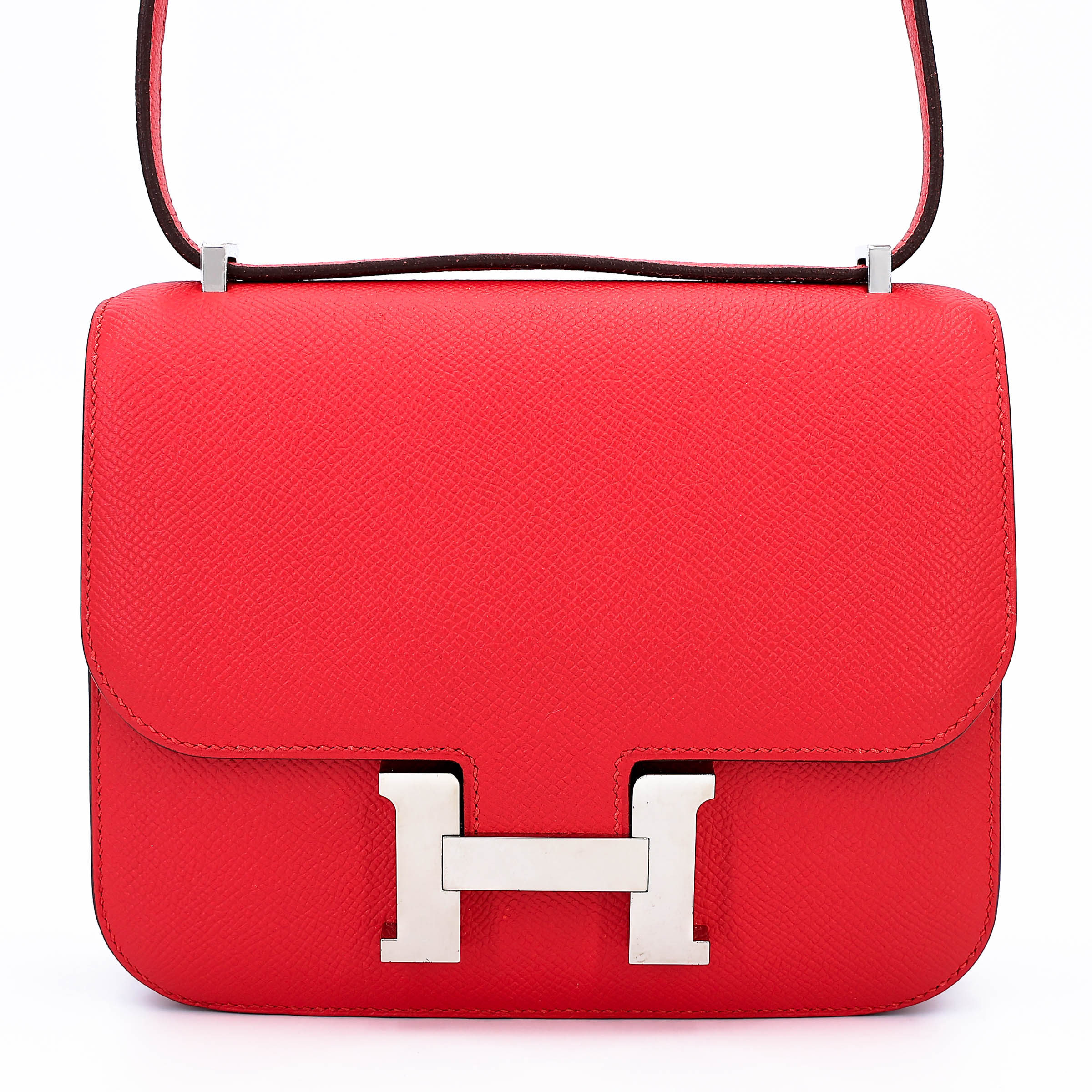 Hermès Constance Mini 19 Epsom (France) Rouge Tomate (S5) Palladium
