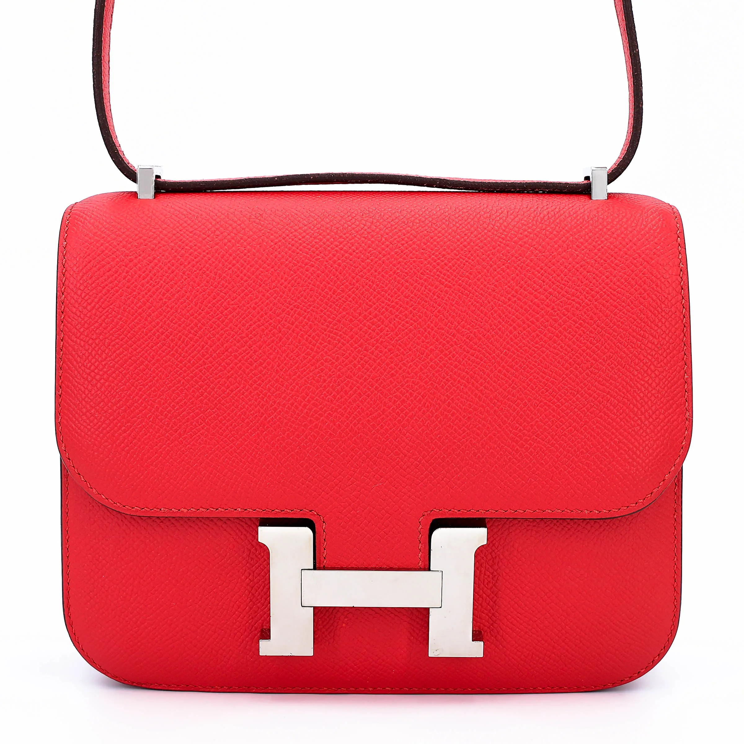 Hermès Constance Mini 19 Epsom (France) Rouge Tomate (S5) Palladium