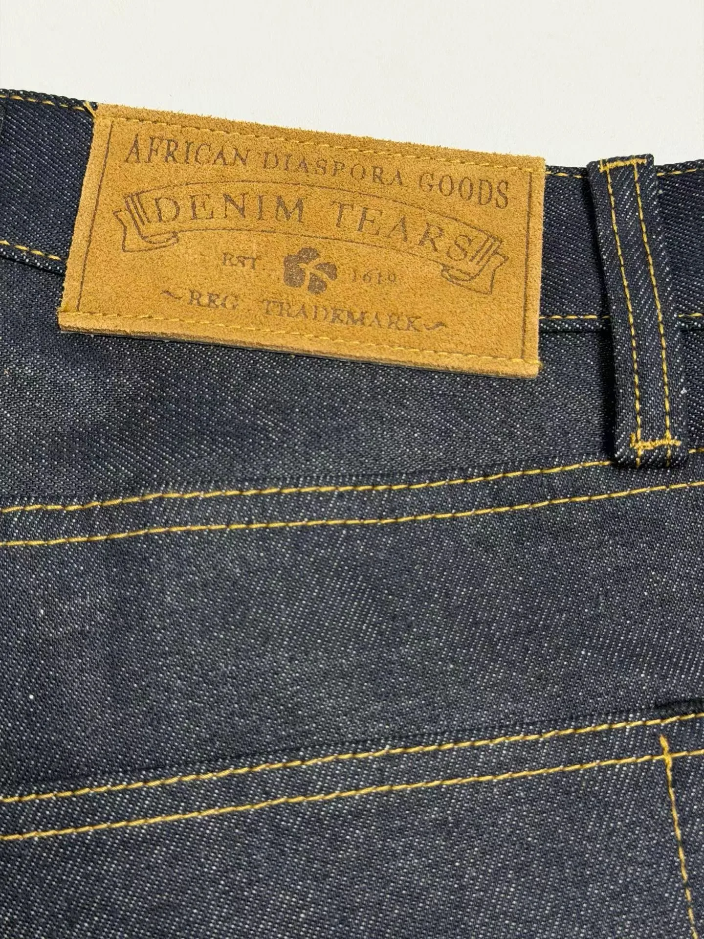 Denim Tears Baggy Cotton Wreath Denim Pants (Indigo) — ビュー 7