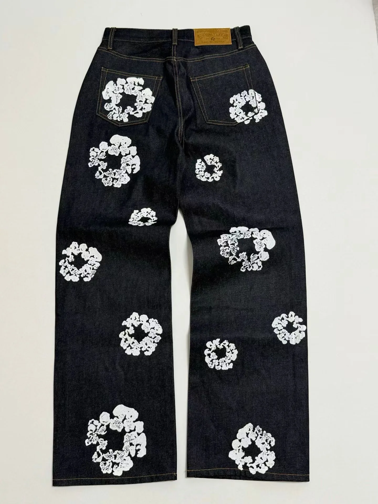 Denim Tears Baggy Cotton Wreath Denim Pants (Indigo) — ビュー 8