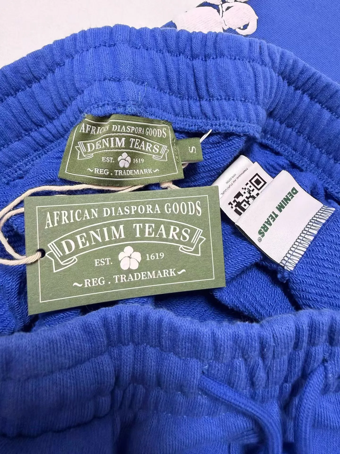 Denim Tears Cotton Wreath Baggy Sweatpants (Blue) — 보기 3