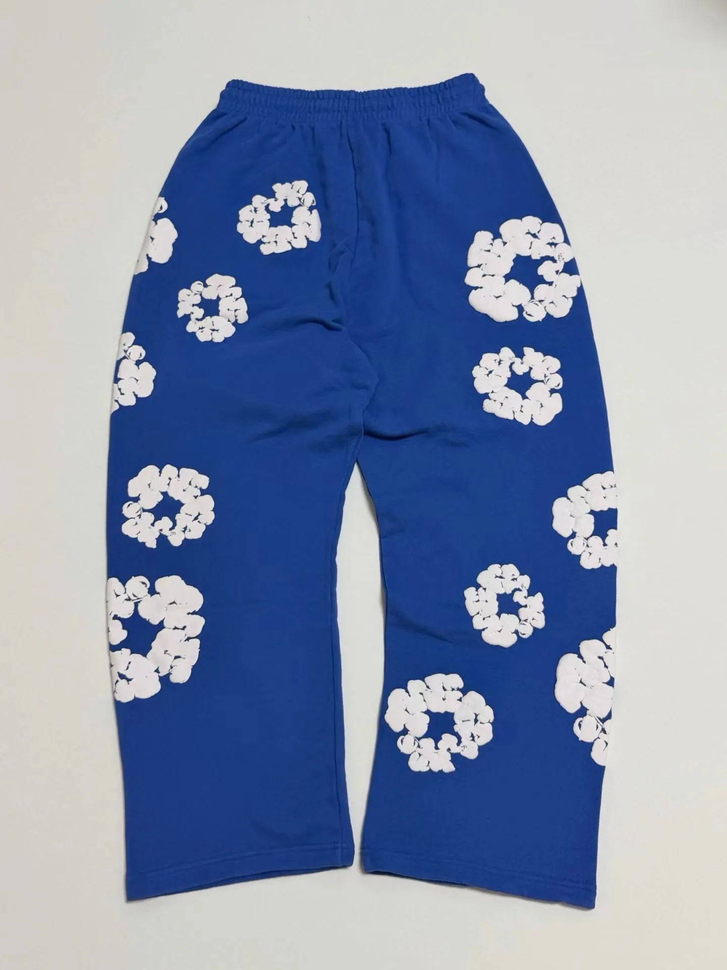 Denim Tears Cotton Wreath Baggy Sweatpants (Blue) — 보기 5