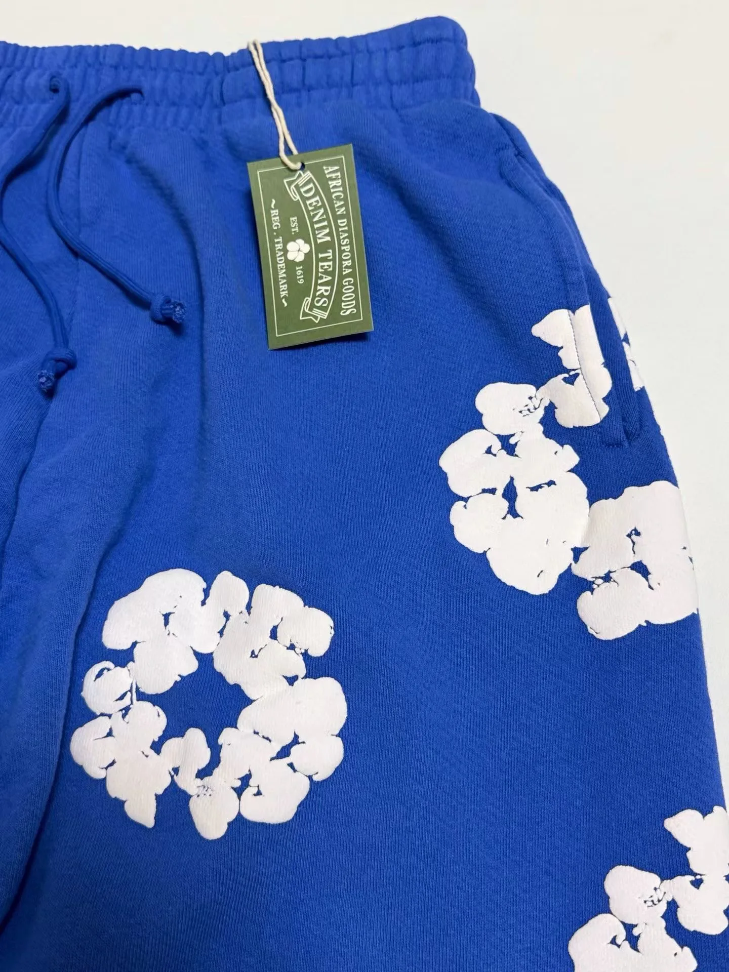 Denim Tears Cotton Wreath Baggy Sweatpants (Blue) — 보기 6