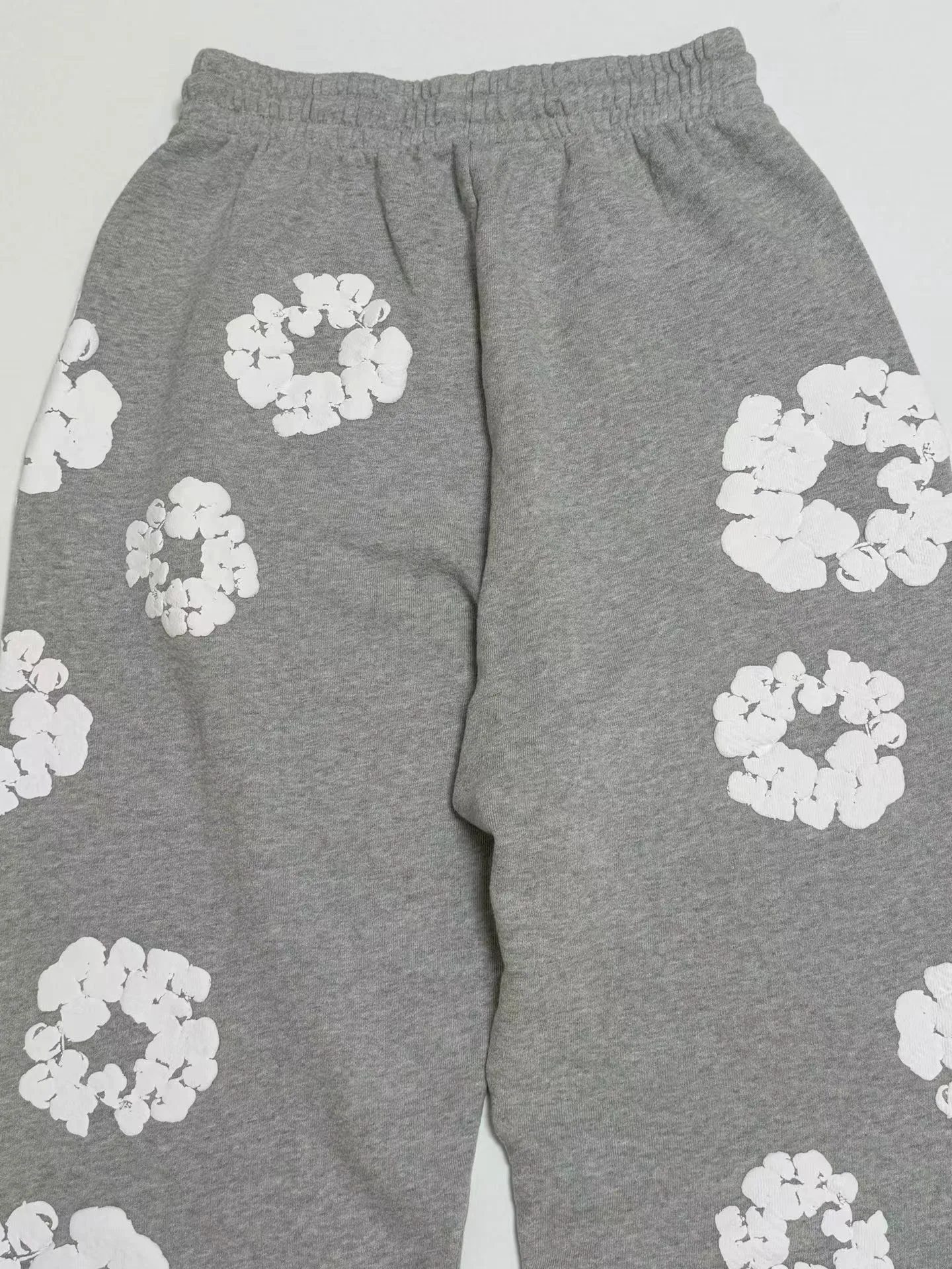 Denim Tears Cotton Wreath Baggy Sweatpants (Grey) — view 9