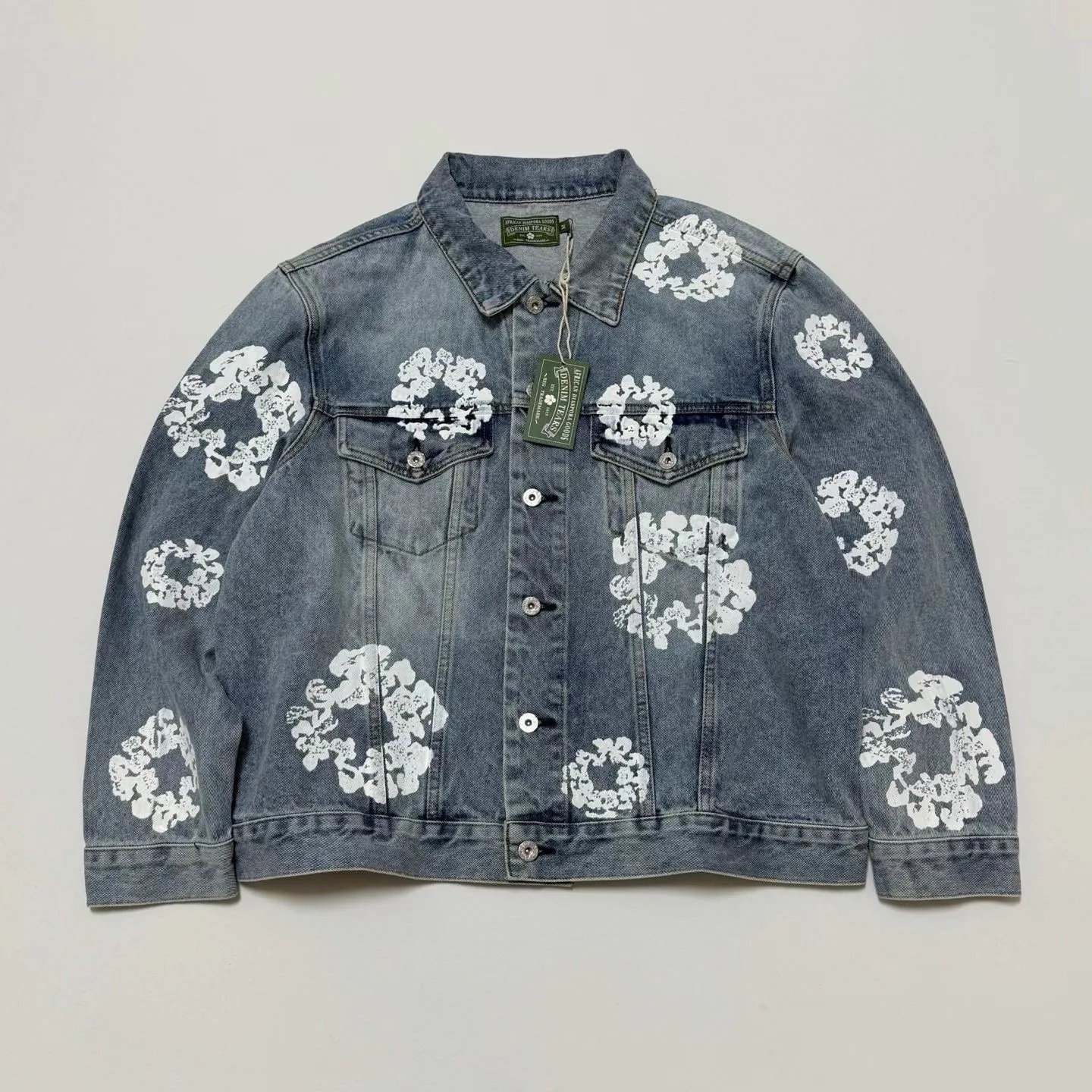 Denim Tears Cotton Wreath Denim Jacket Light Wash
