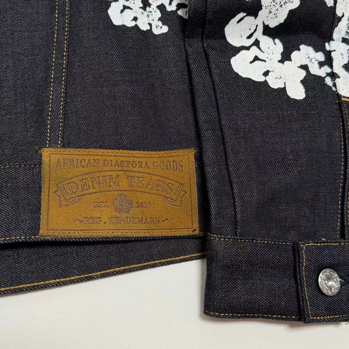 Denim Tears Cotton Wreath Denim Jacket Selvedge — ビュー 3