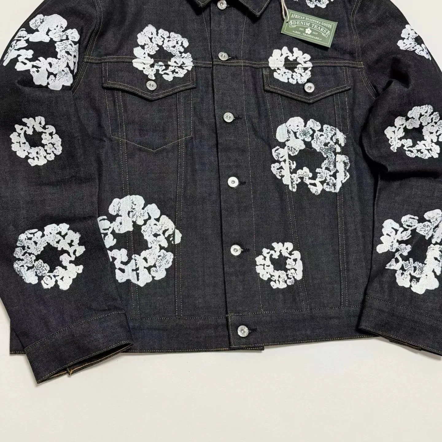 Denim Tears Cotton Wreath Denim Jacket Selvedge — ビュー 5