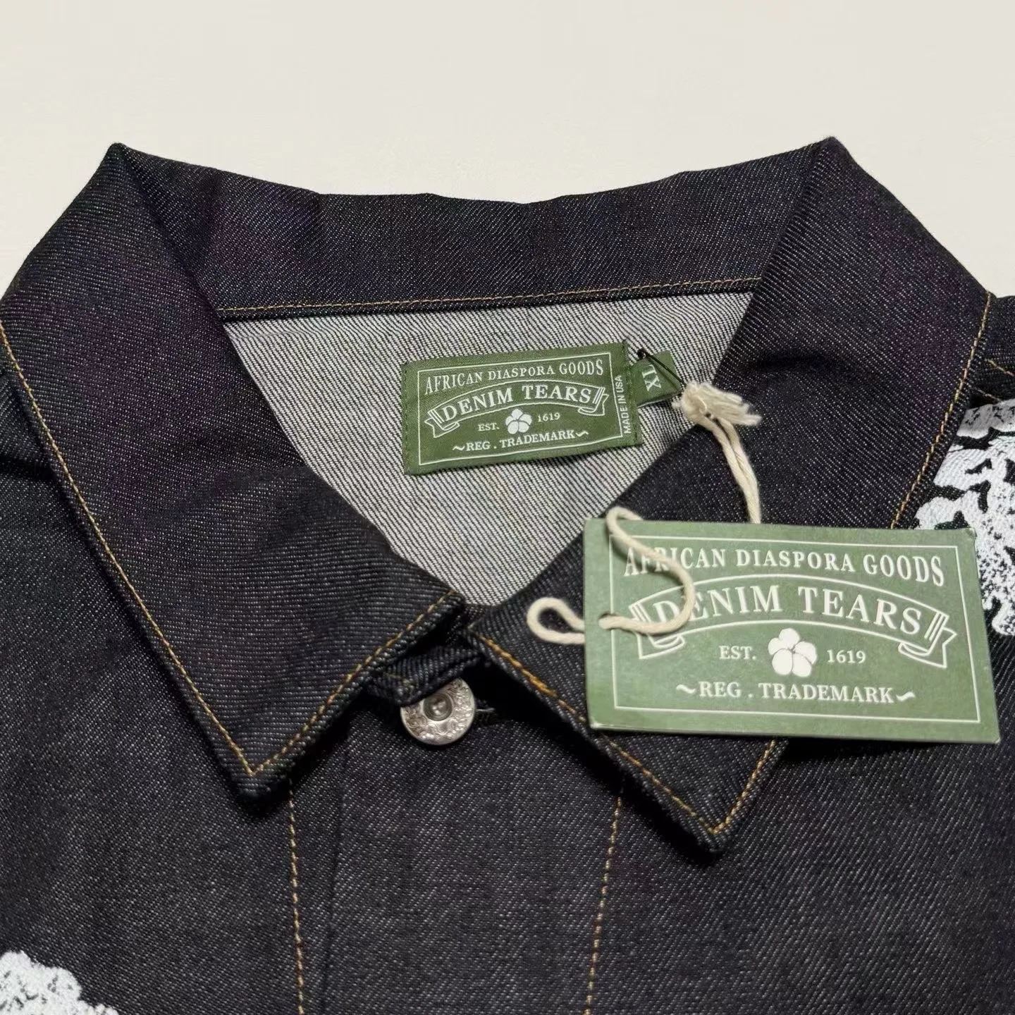 Denim Tears Cotton Wreath Denim Jacket Selvedge — ビュー 7