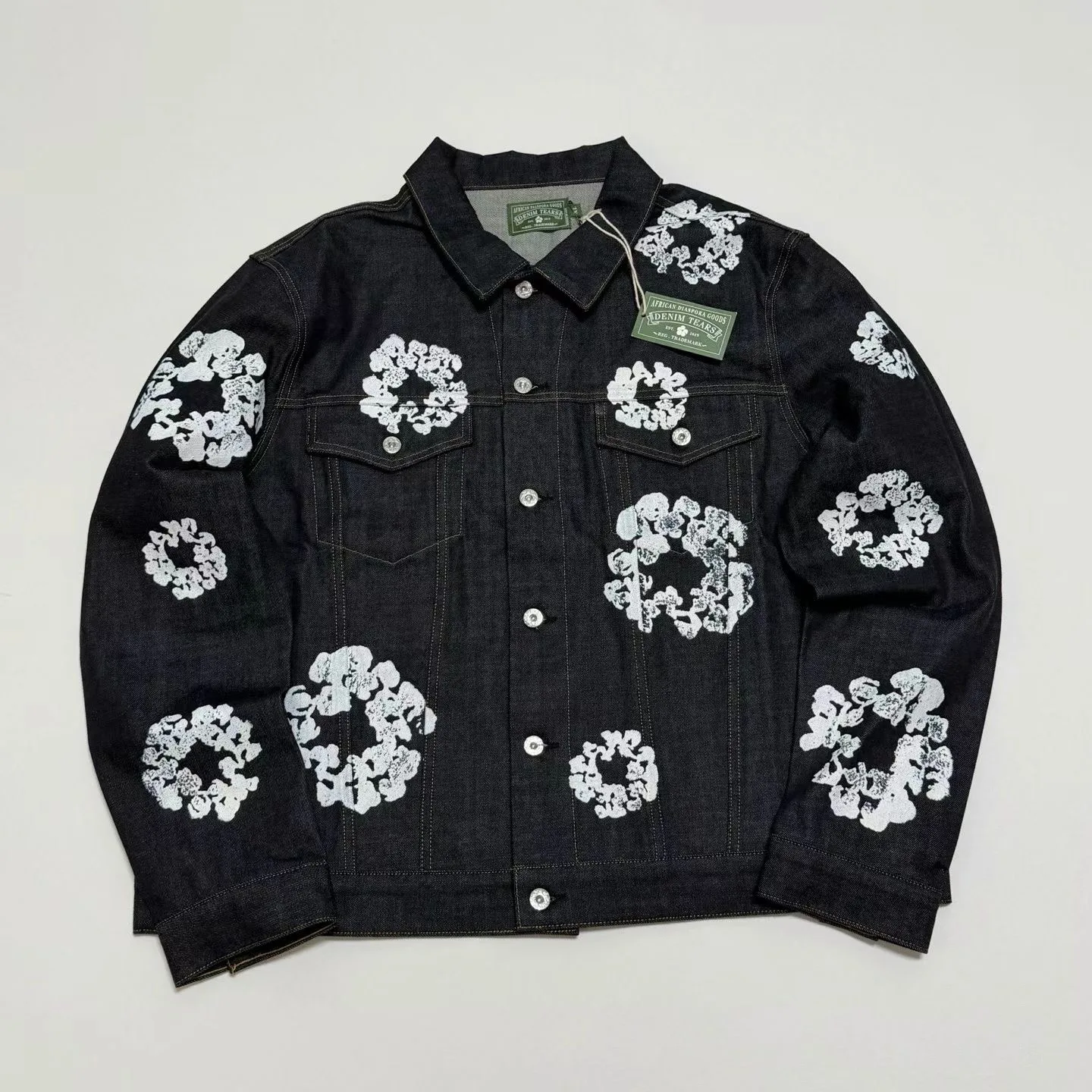 Denim Tears Cotton Wreath Denim Jacket Selvedge