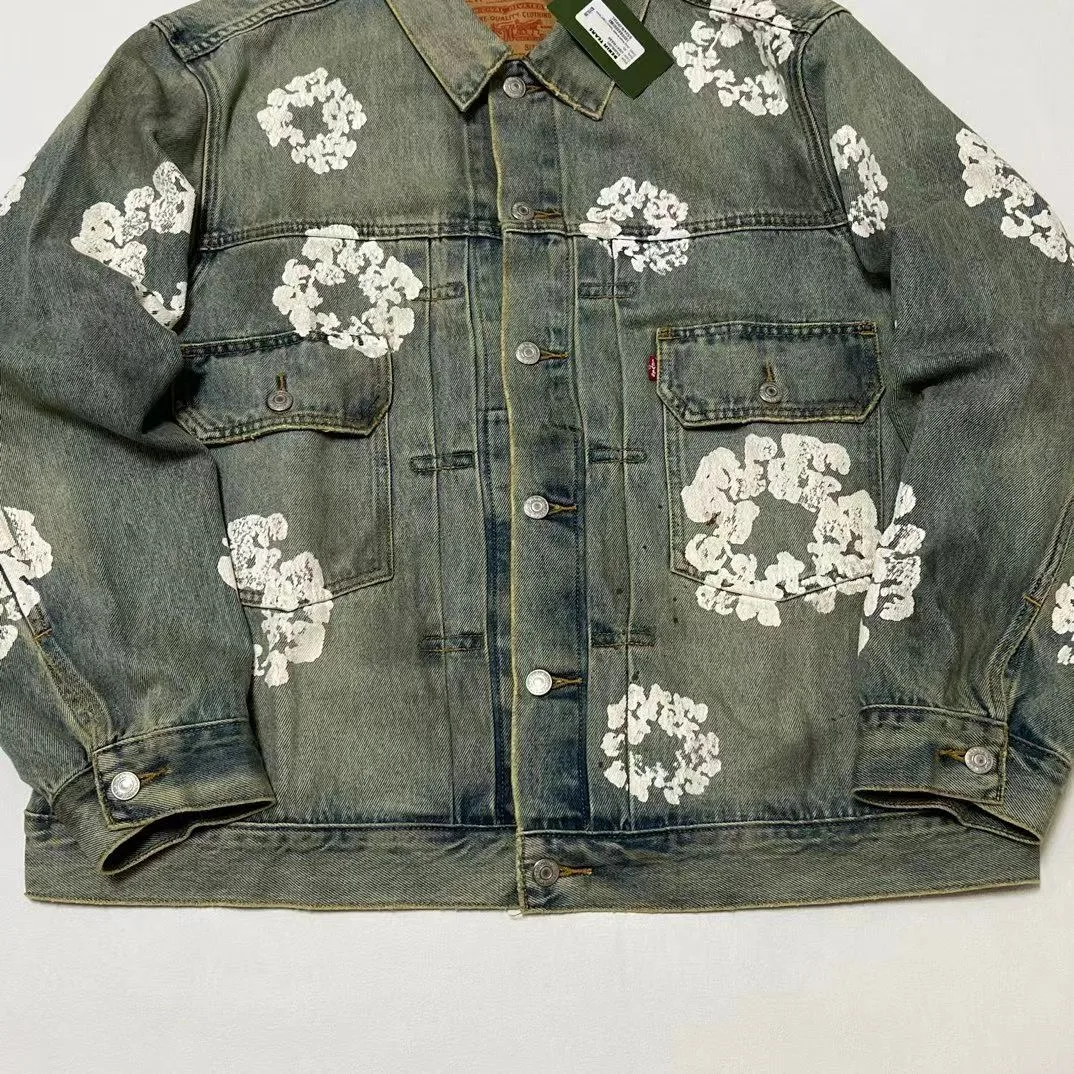 Denim Tears Dirty Wash Wreath Type 2 Denim Jacket — ビュー 3