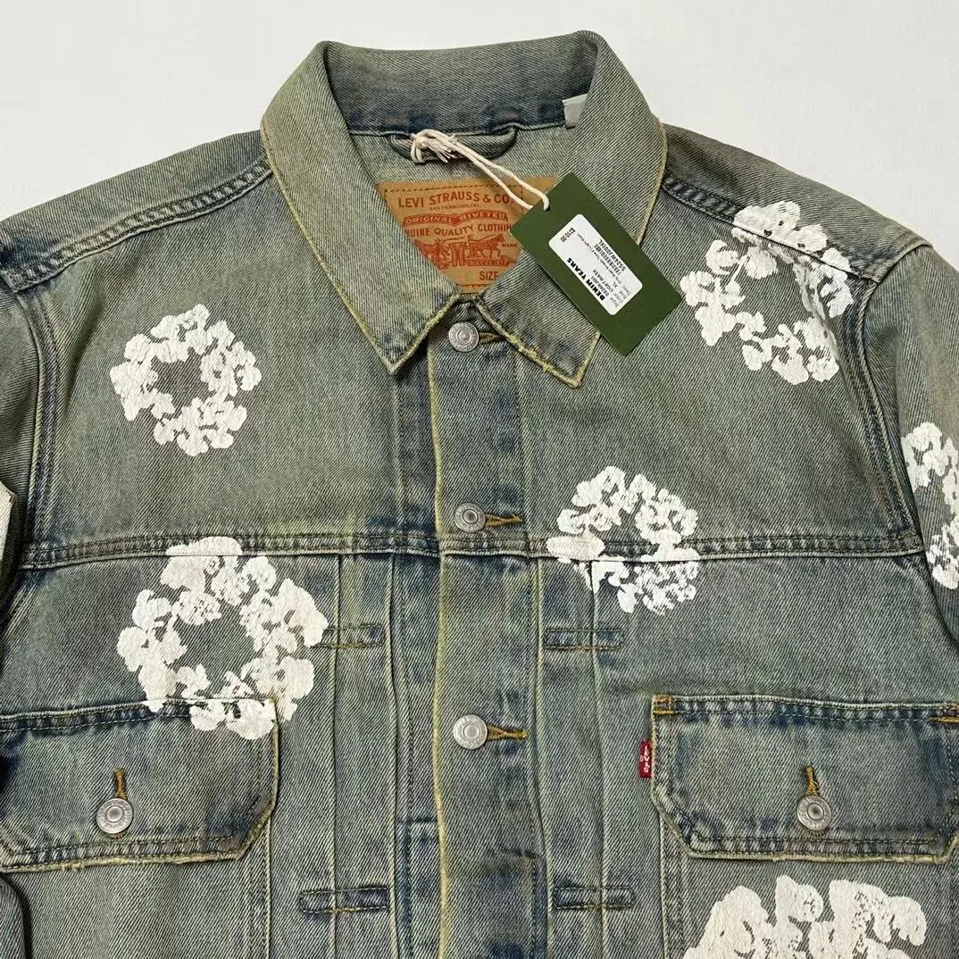 Denim Tears Dirty Wash Wreath Type 2 Denim Jacket — ビュー 9