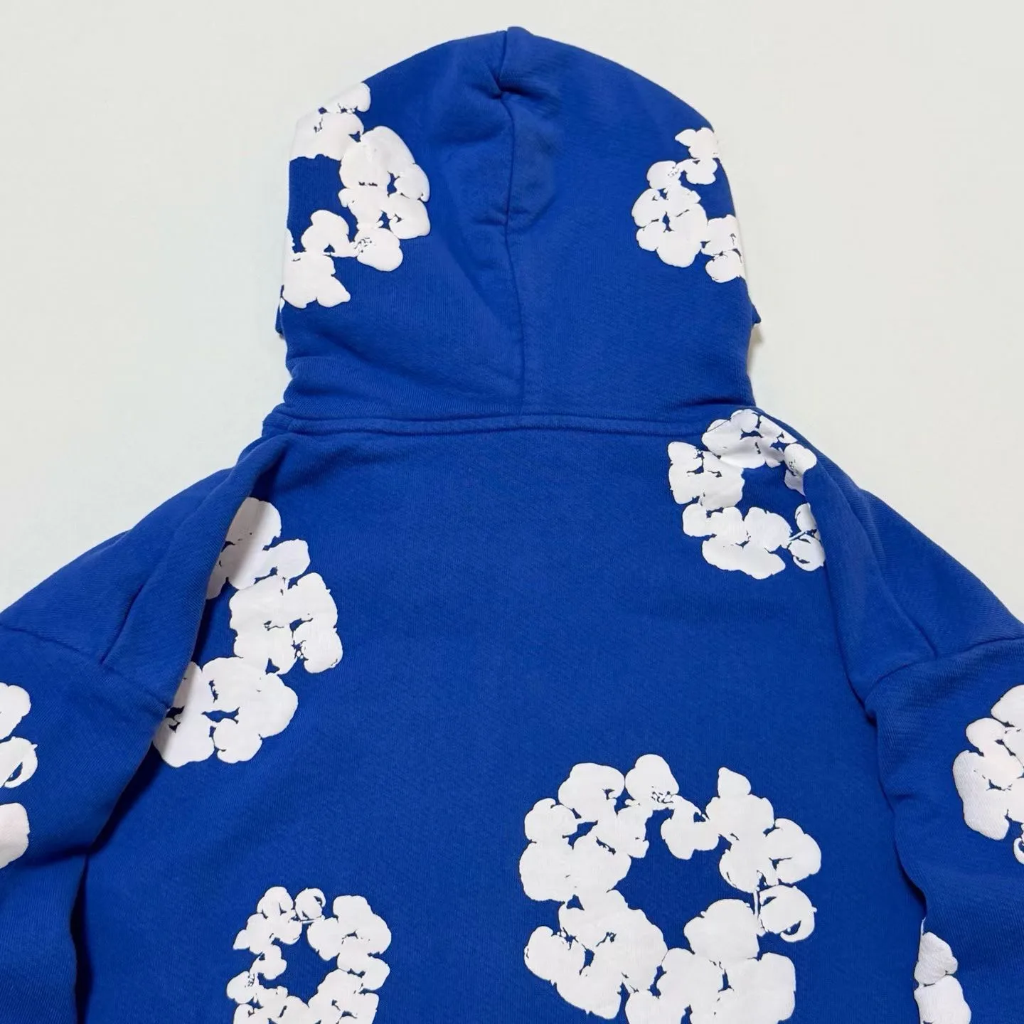 Denim Tears Wreath-Print Zip-Up Hoodie (Blue) — 圖 8