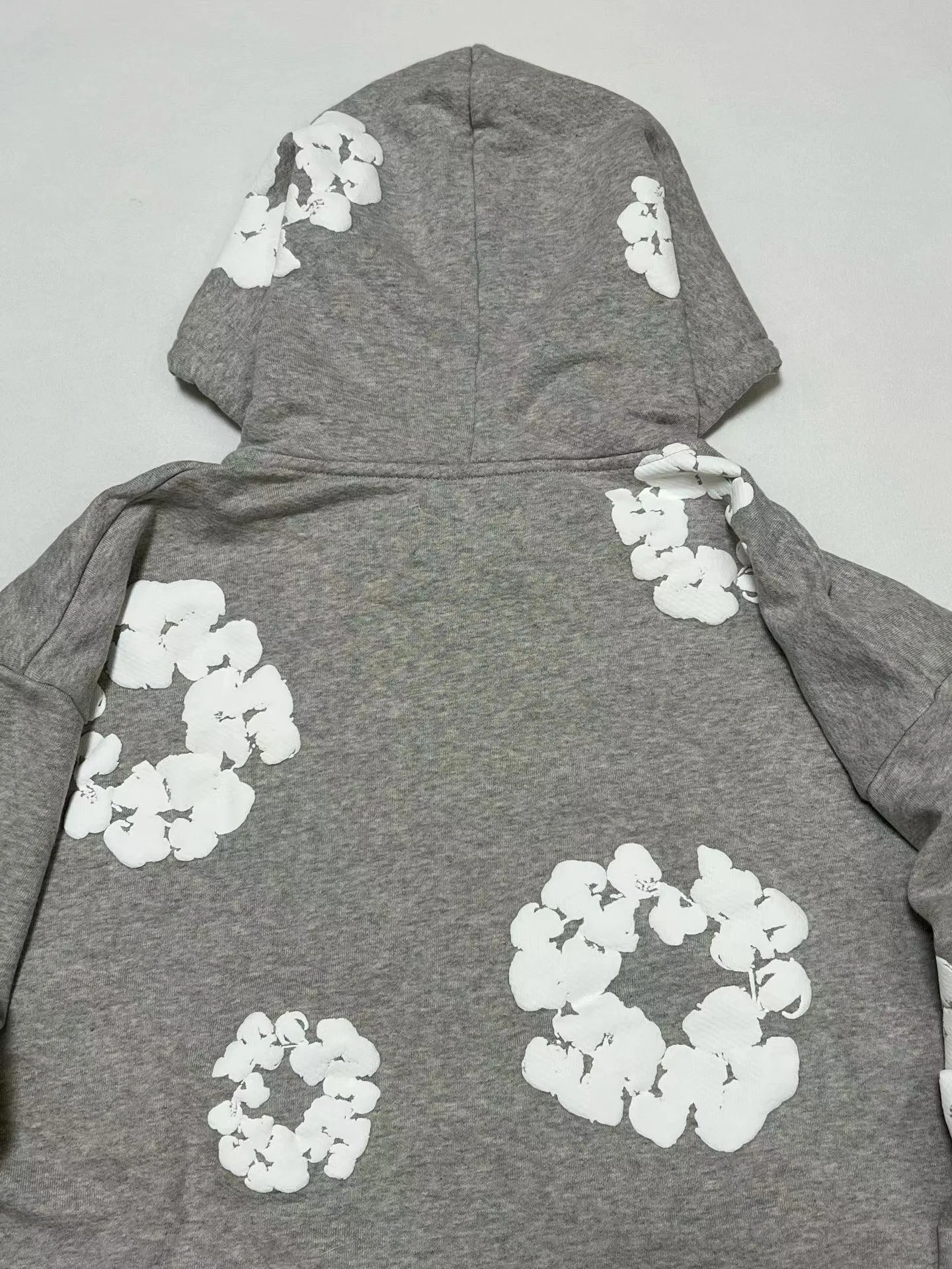 Denim Tears Wreath-Print Zip-Up Hoodie (Grey) — ビュー 9