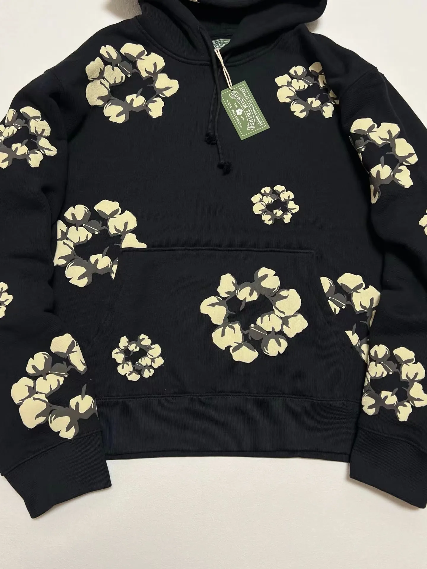 Denim Tears x CPFM Cactus Tears Wreath Hoodie (Black) — ビュー 4