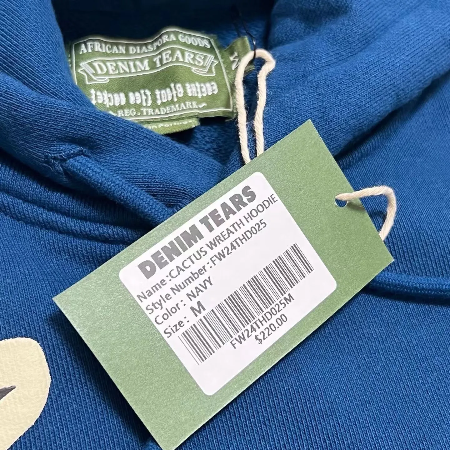Denim Tears x CPFM Cactus Tears Wreath Hoodie (Blue) — ビュー 2