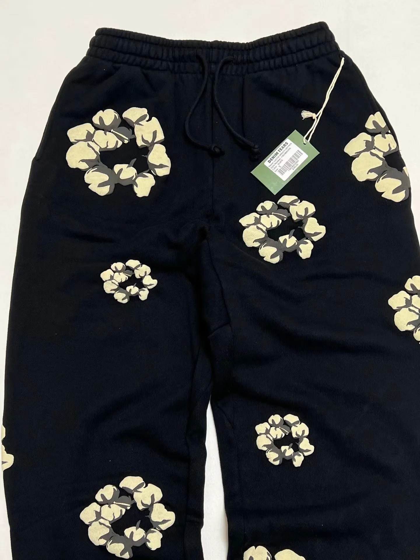 Denim Tears x CPFM Cactus Tears Wreath Sweatpants (Black) — view 4