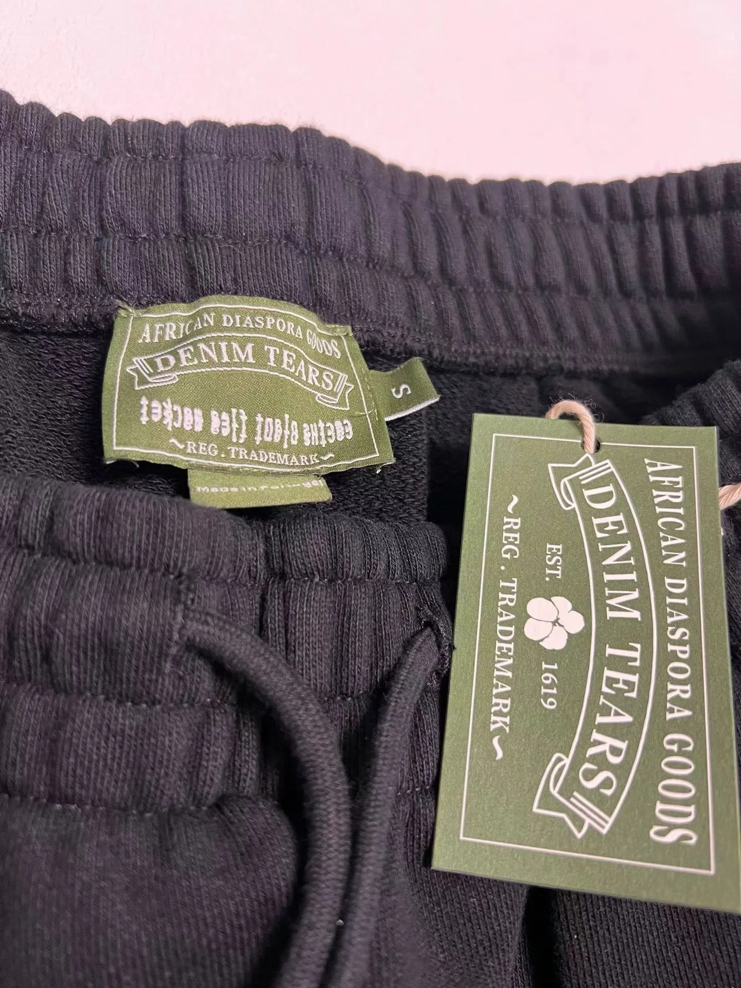 Denim Tears x CPFM Cactus Tears Wreath Sweatpants (Black) — view 8
