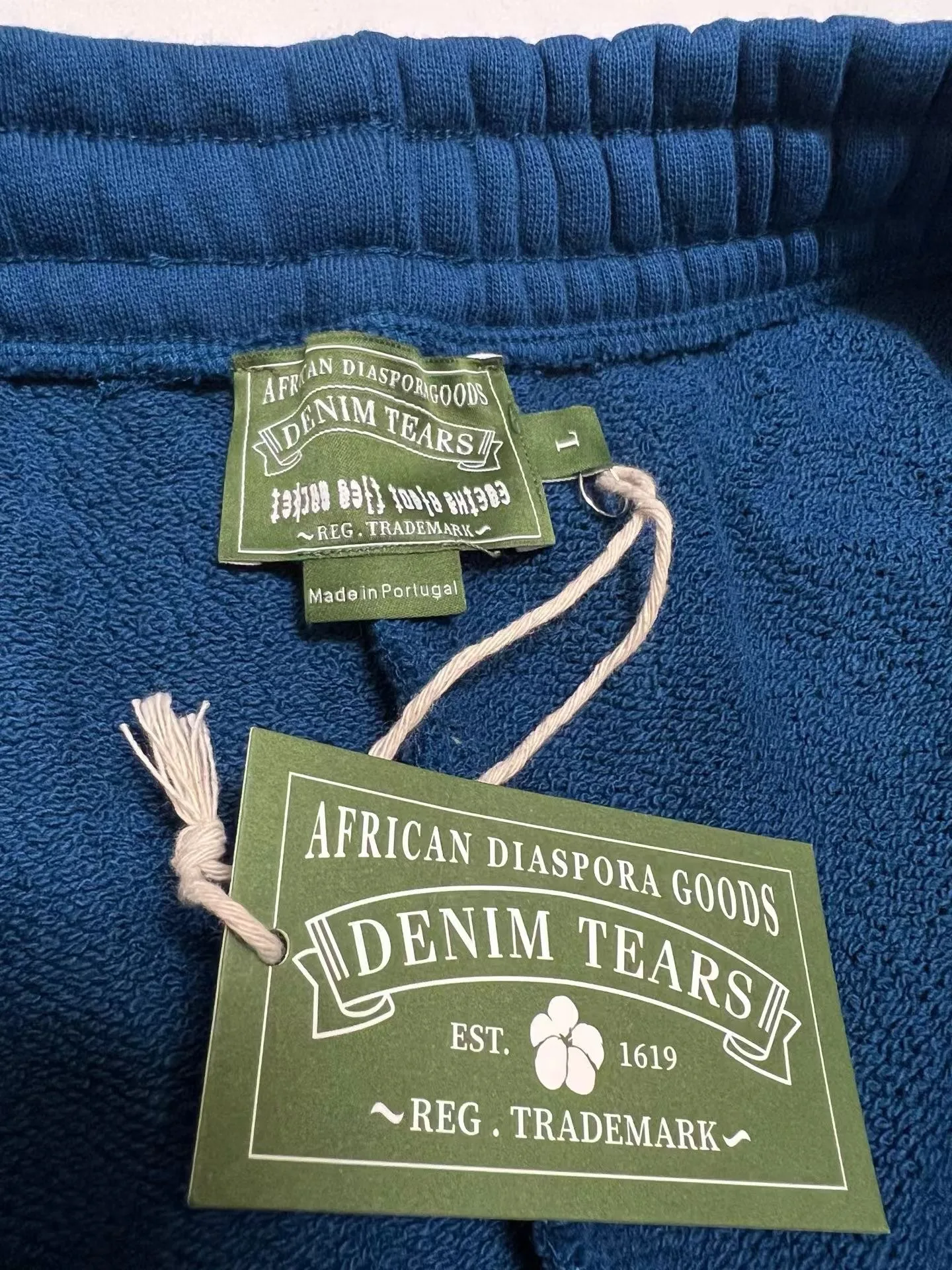 Denim Tears x CPFM Cactus Tears Wreath Sweatpants (Blue) — ビュー 2