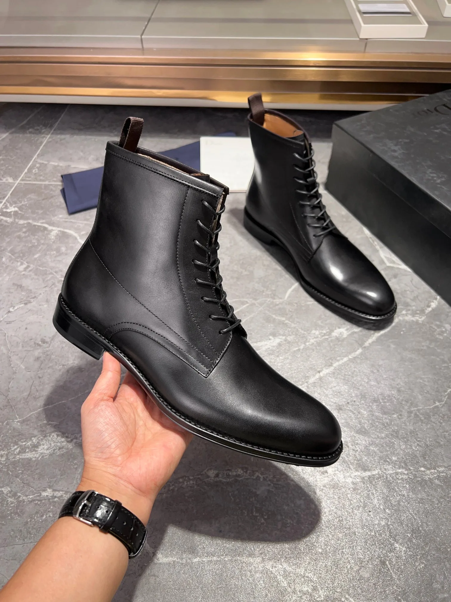 Dior Explorer Boots (Black) — ビュー 2