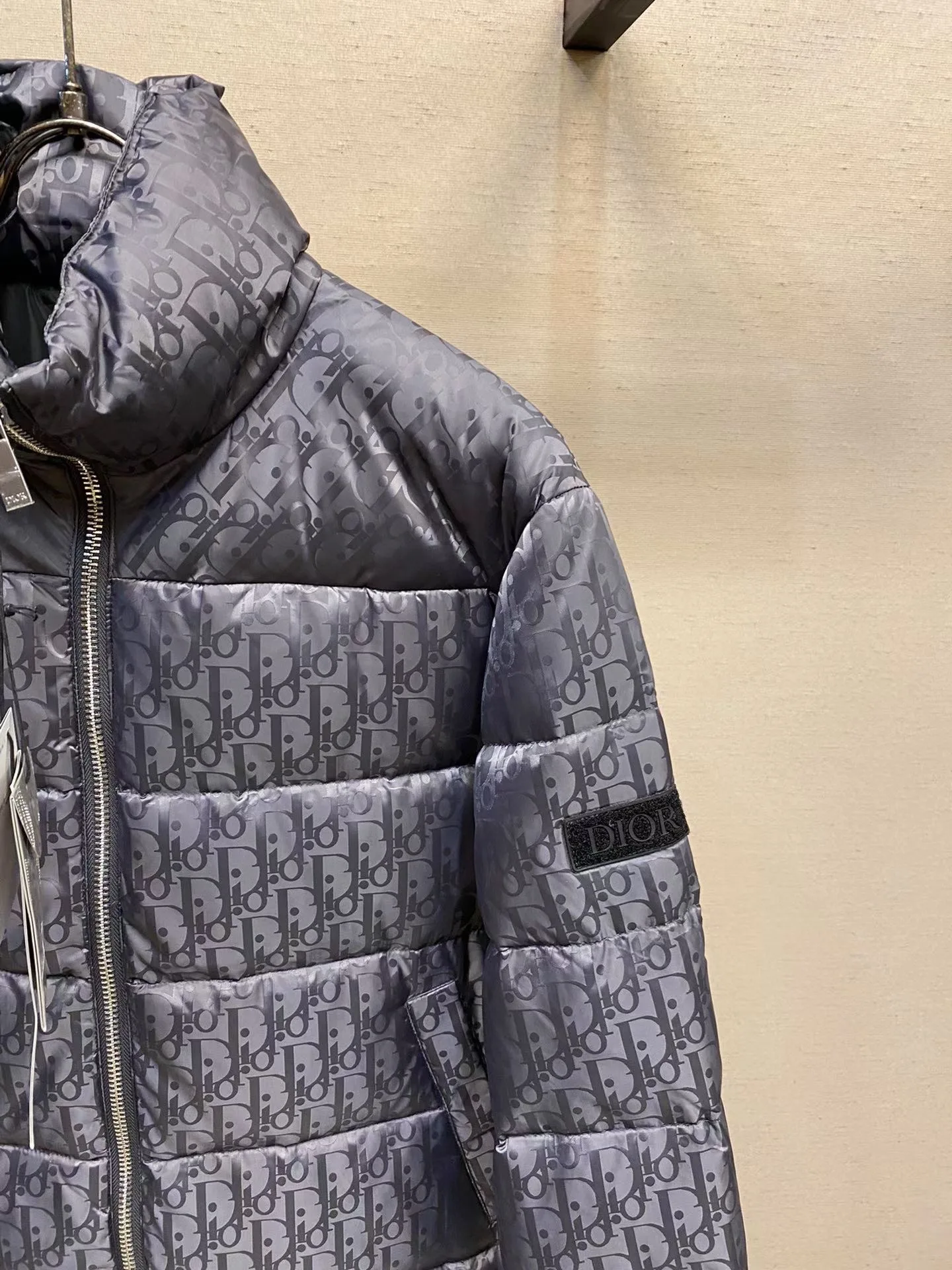 Dior Oblique Down Jacket (Black) — 图 8
