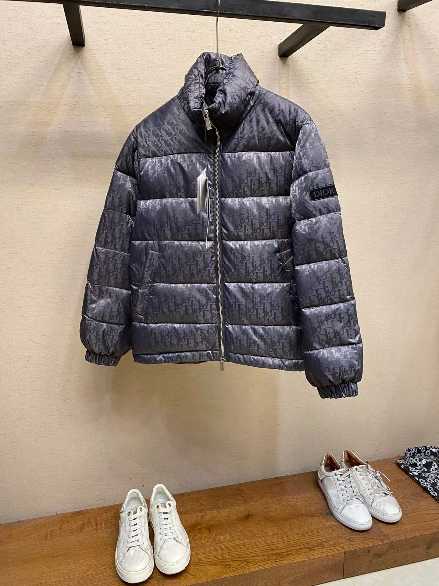 Dior Oblique Down Jacket (Black)