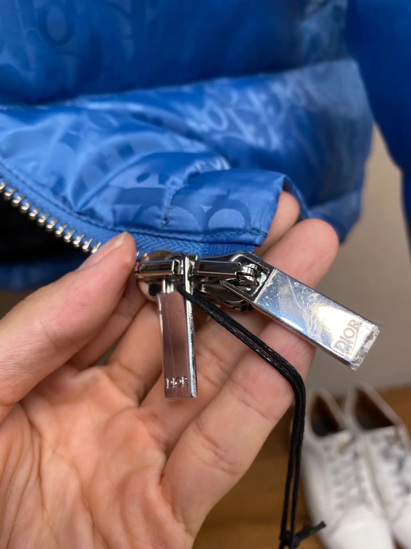 Dior Oblique Down Jacket (Blue) — 보기 2