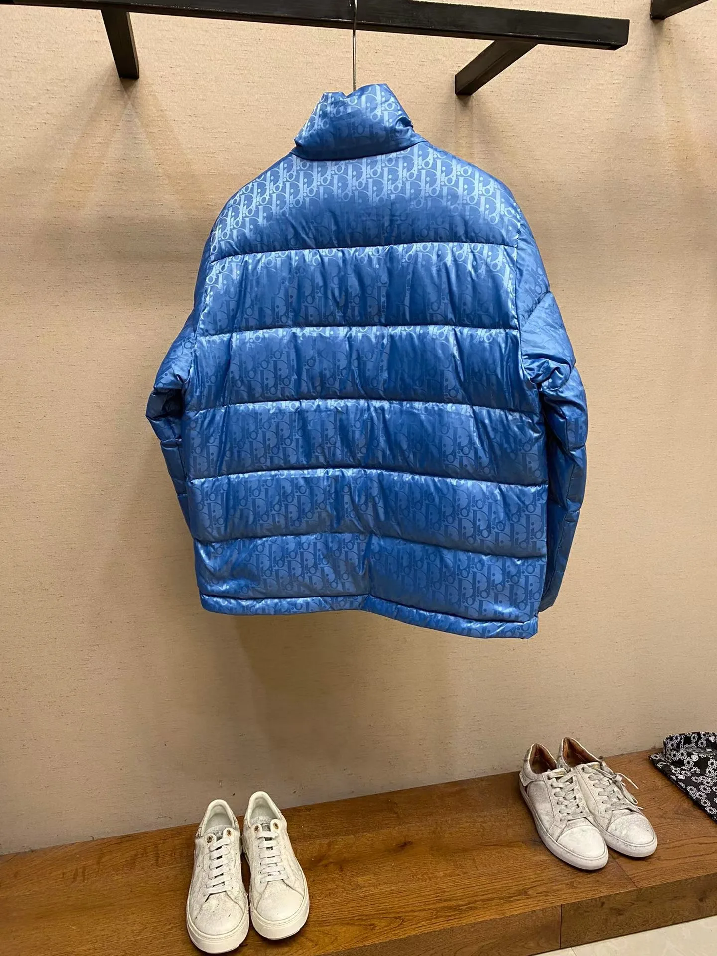 Dior Oblique Down Jacket (Blue) — 보기 3