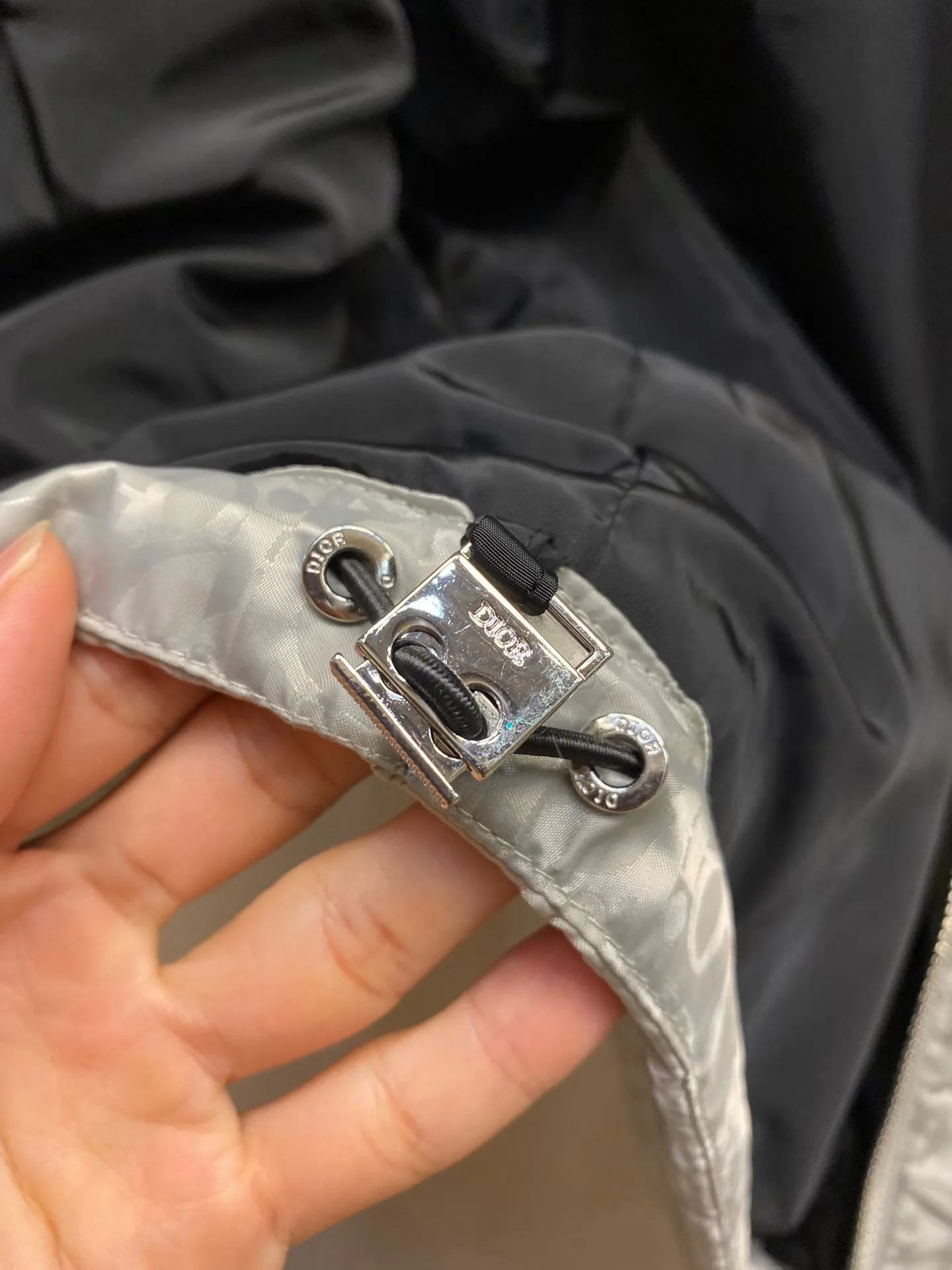 Dior Oblique Down Jacket (Grey) — view 4