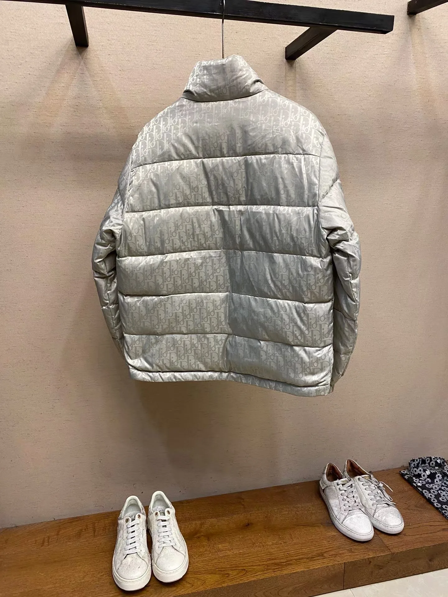 Dior Oblique Down Jacket (Grey) — view 7