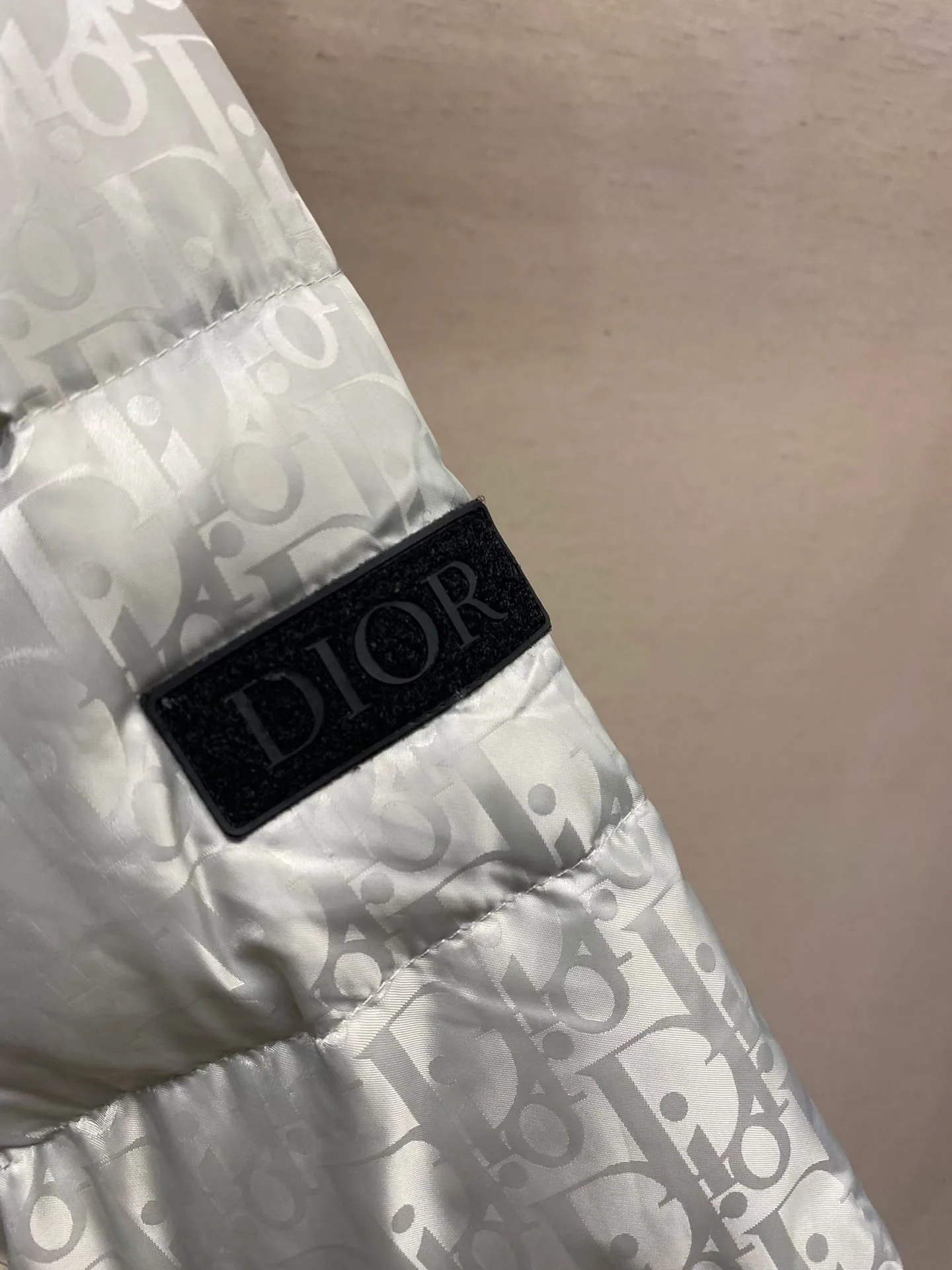 Dior Oblique Down Jacket (Grey) — view 8