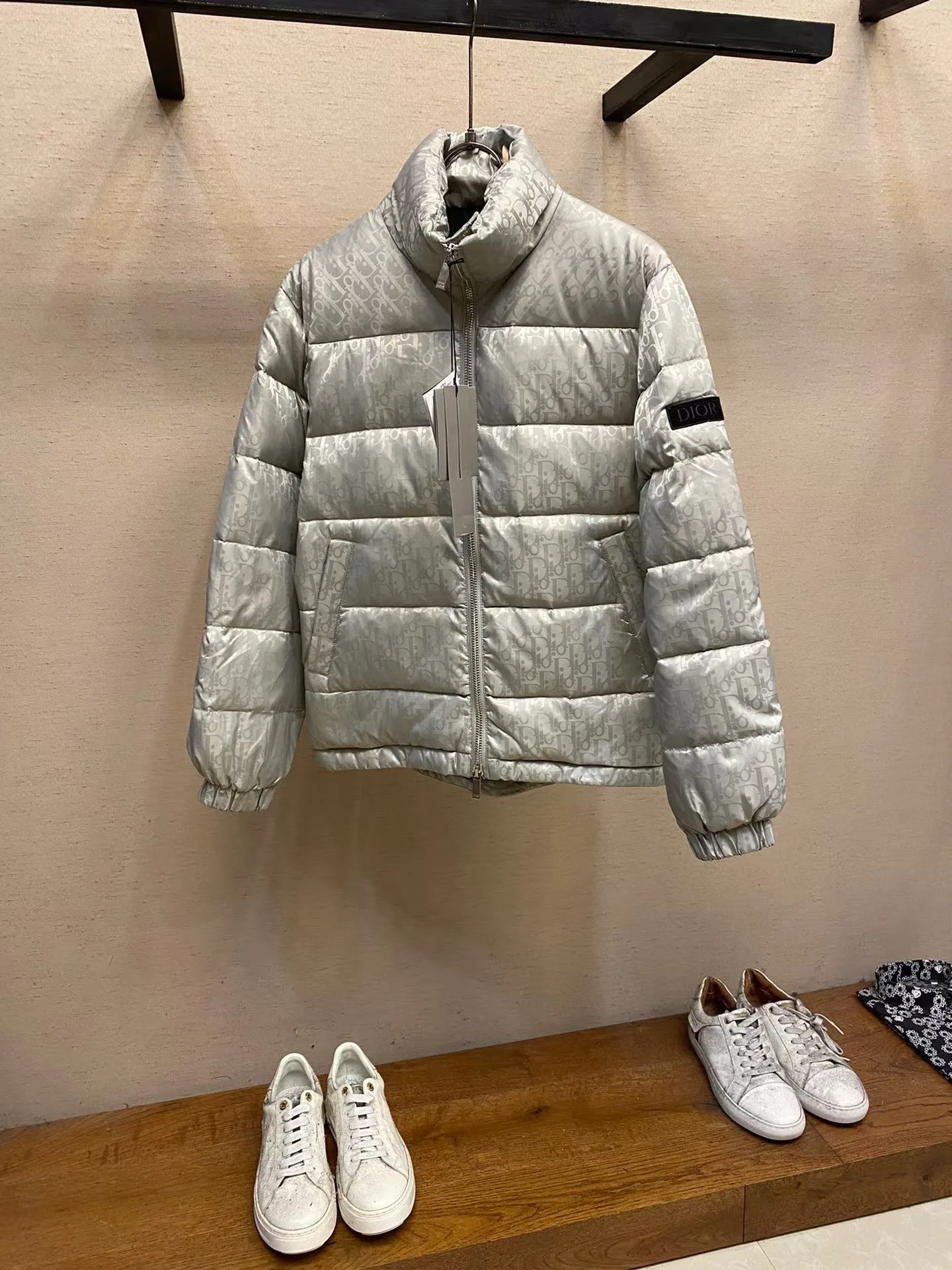 Dior Oblique Down Jacket (Grey)
