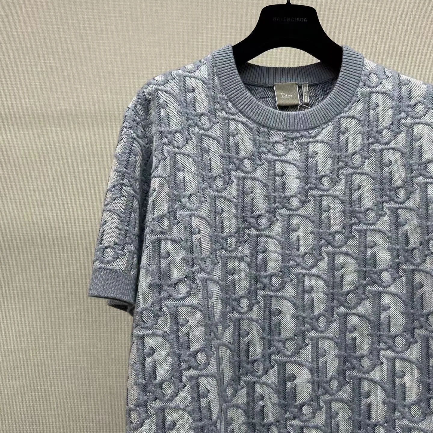 Dior Oblique standard fit T-shirt (Blue) — 图 3
