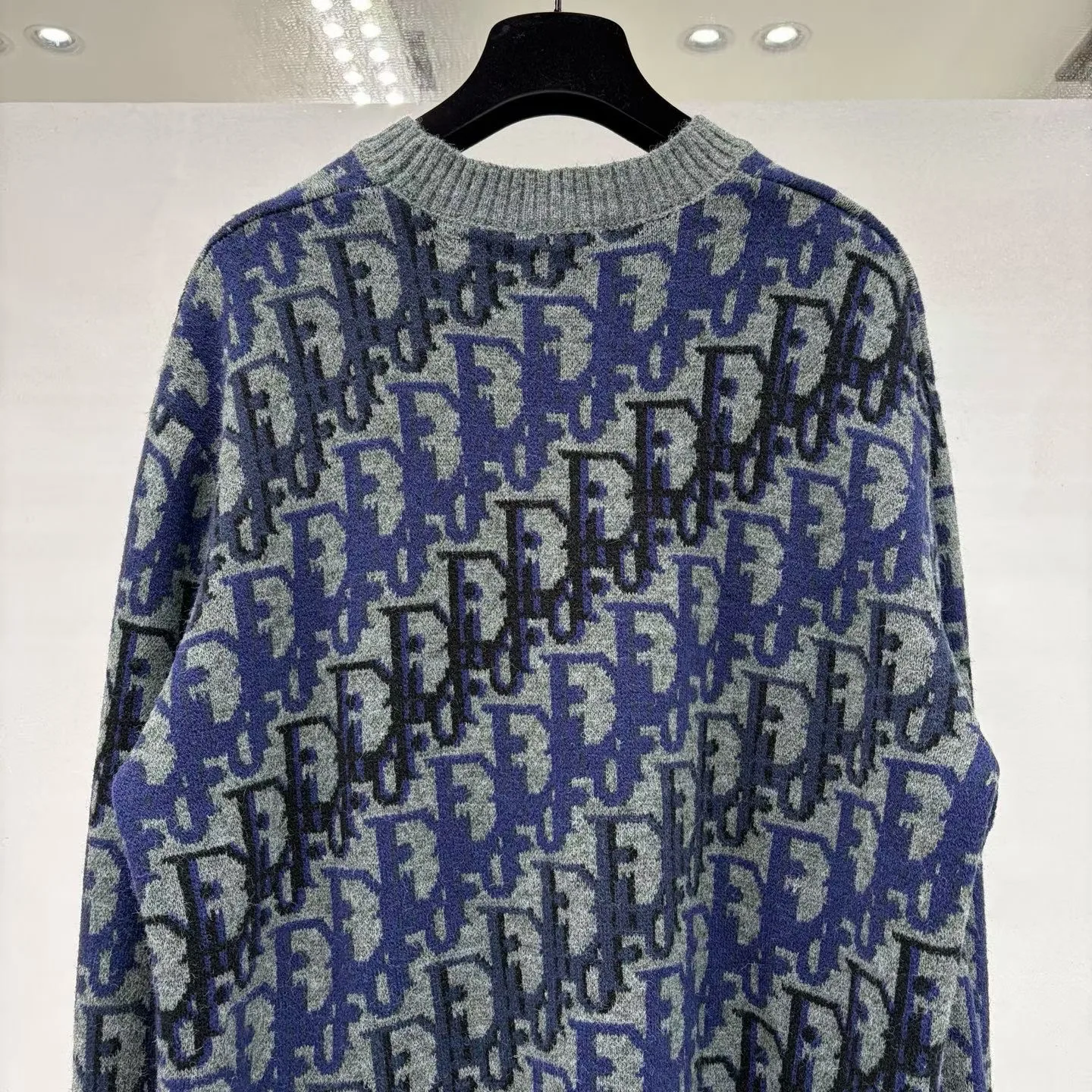 Dior Oblique Sweater (Gray Wool Jacquard) — 图 3