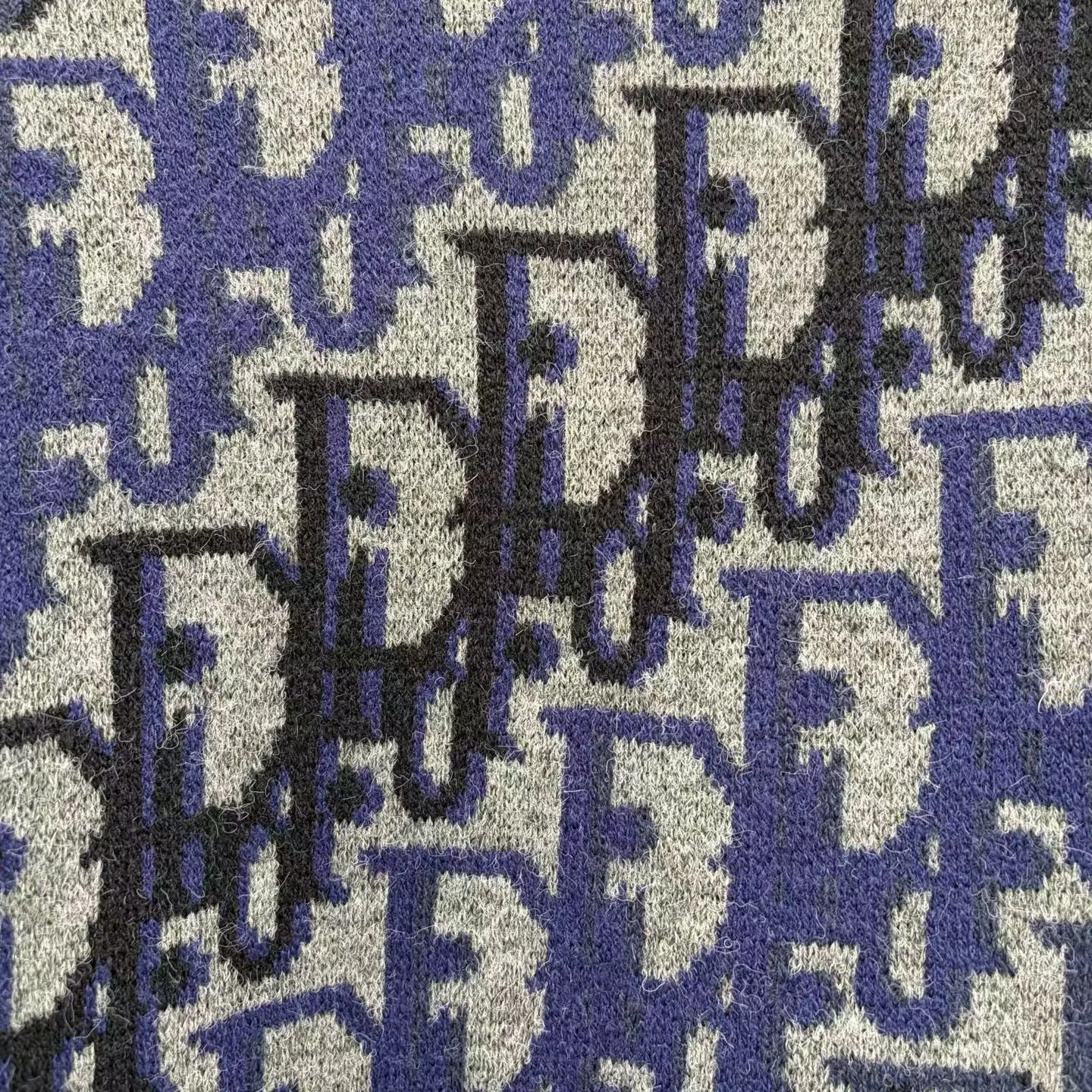 Dior Oblique Sweater (Gray Wool Jacquard) — 图 4