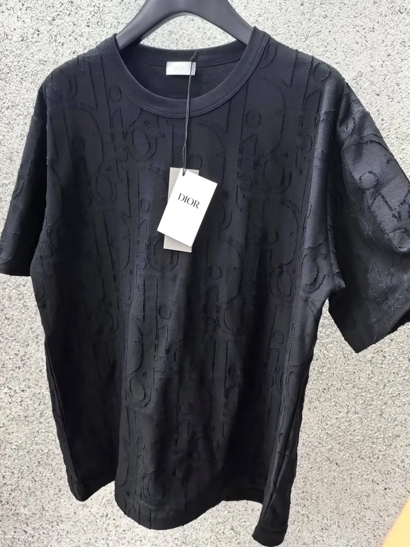Dior Oblique T-Shirt, Relaxed Fit (Black) — ビュー 2