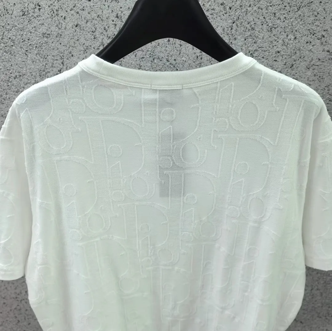 Dior Oblique T-Shirt, Relaxed Fit (White) — 보기 3