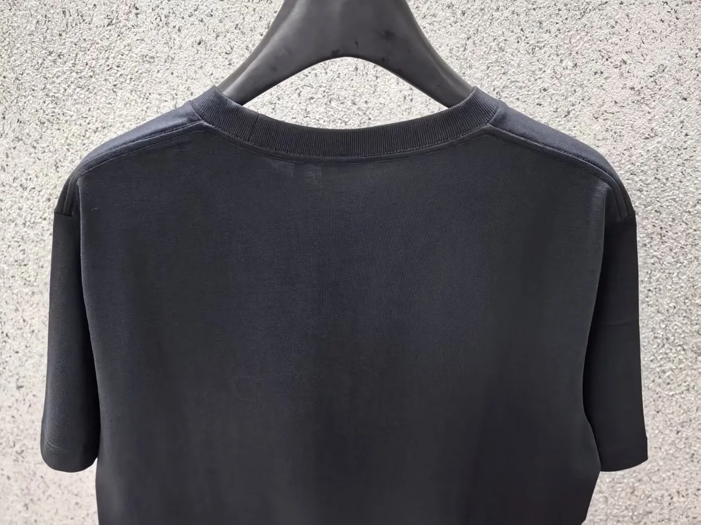 Dior Oversized T-shirt with Dior Embroidery (Black) — ビュー 2
