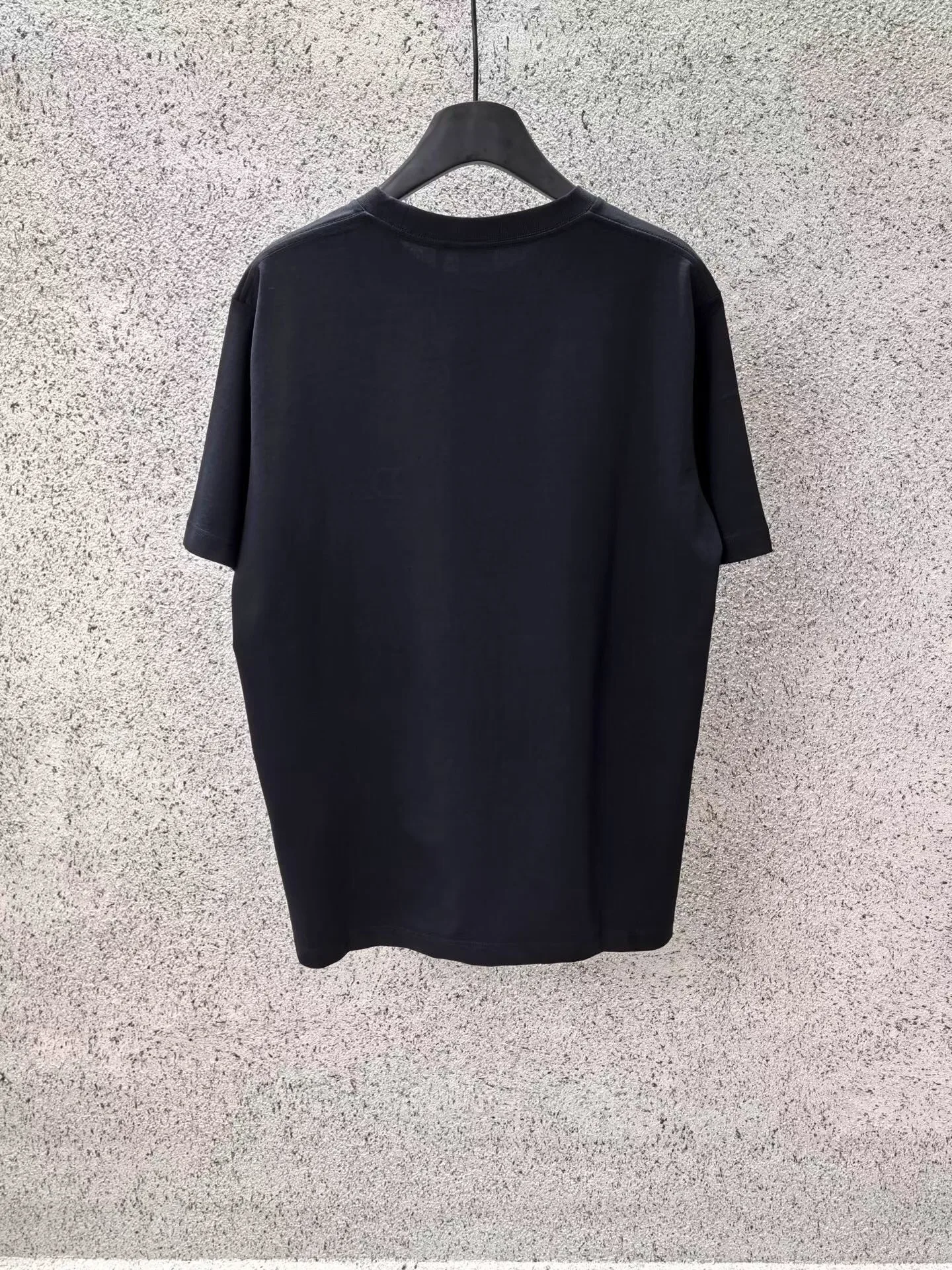 Dior Oversized T-shirt with Dior Embroidery (Black) — ビュー 4
