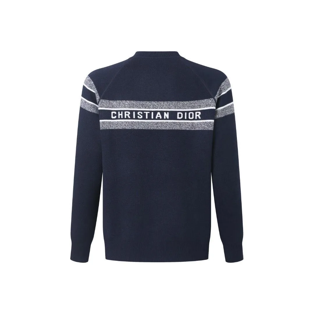 Dior Reversible Oblique Sweater (Navy) — 图 2