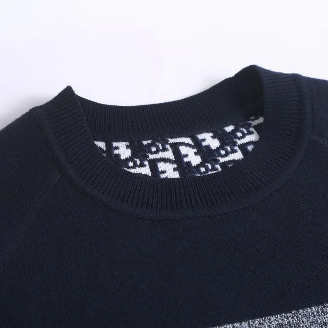 Dior Reversible Oblique Sweater (Navy) — 图 5