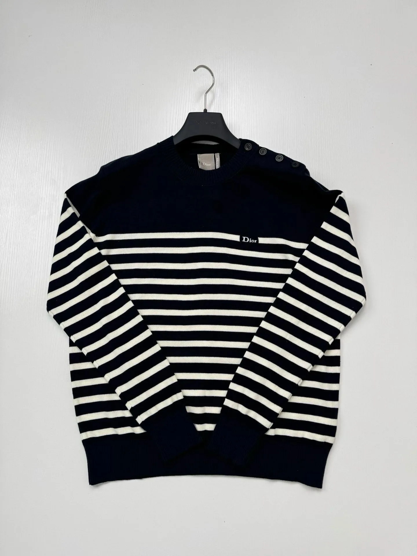 Striped Sweater (Navy/White) — 보기 2