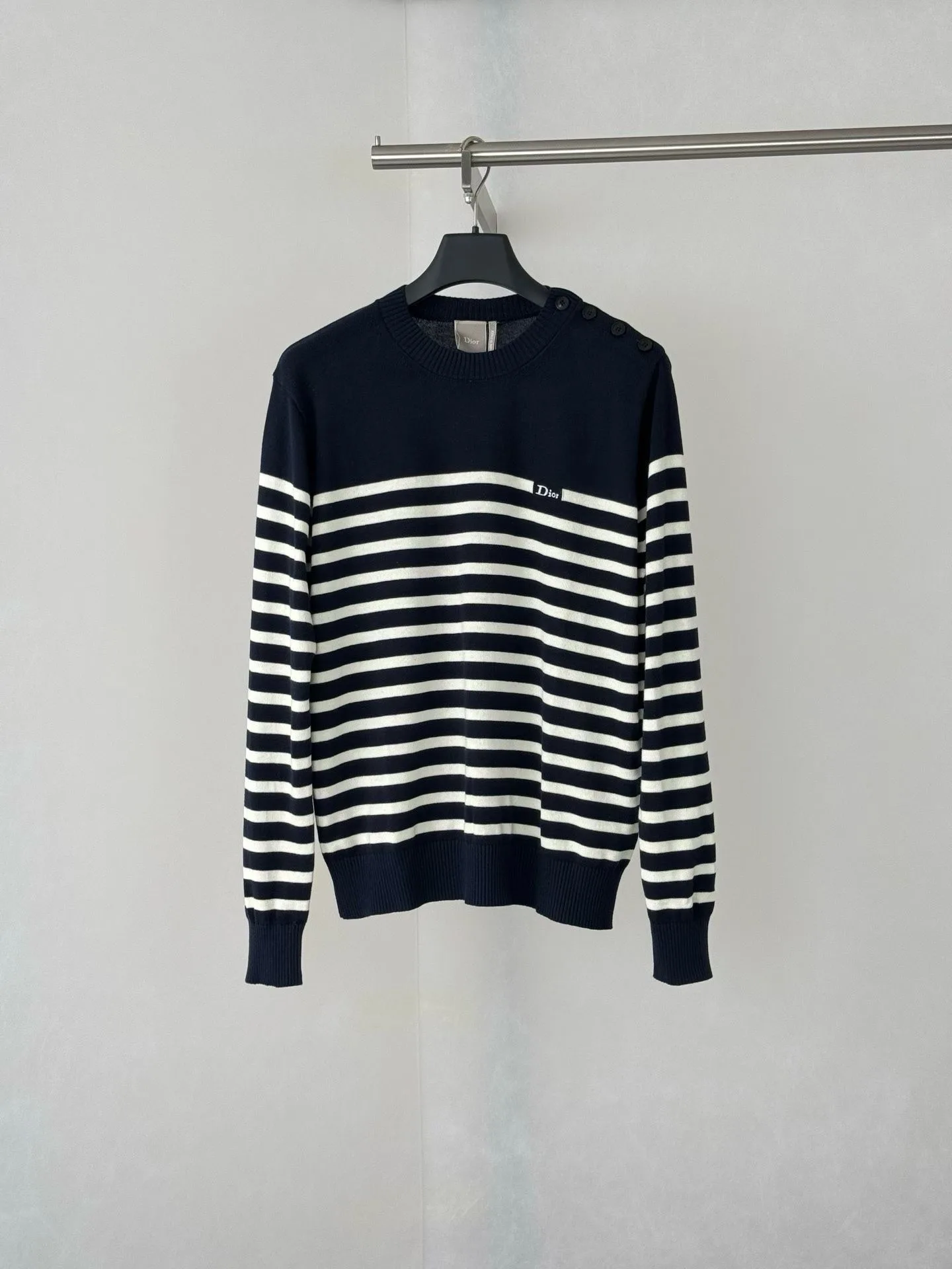 Striped Sweater (Navy/White)
